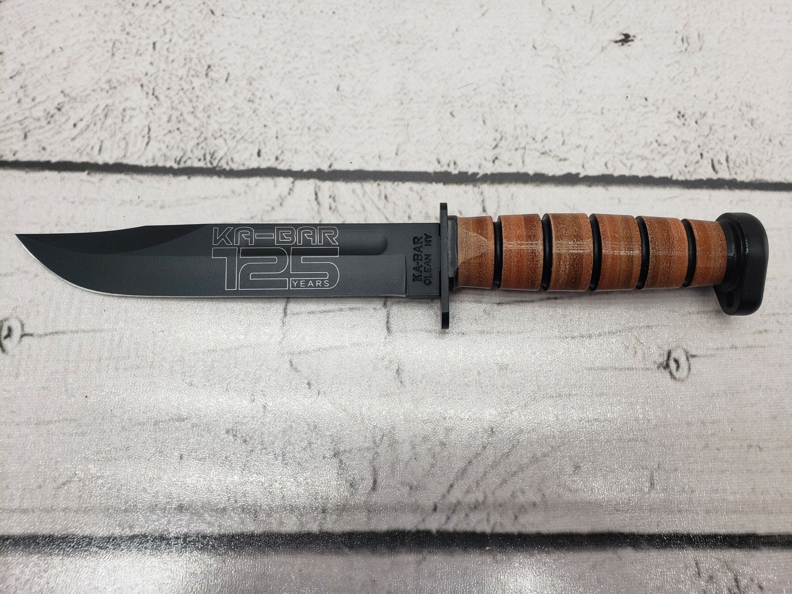 Ka-Bar 7″ Fixed Blade Knife, 9228 Dog’s Head 125th Anniversary Edition