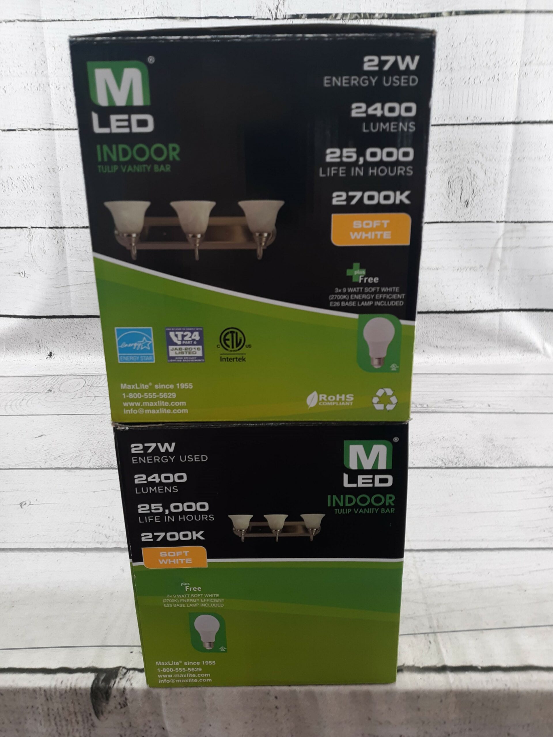 MaxLite Vanity Bar Tuilp Light Lighting