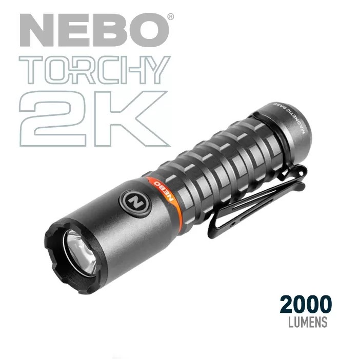 NEBO Torchy 2K Rechargeable Flashlight Handheld Flashlight Flash Light