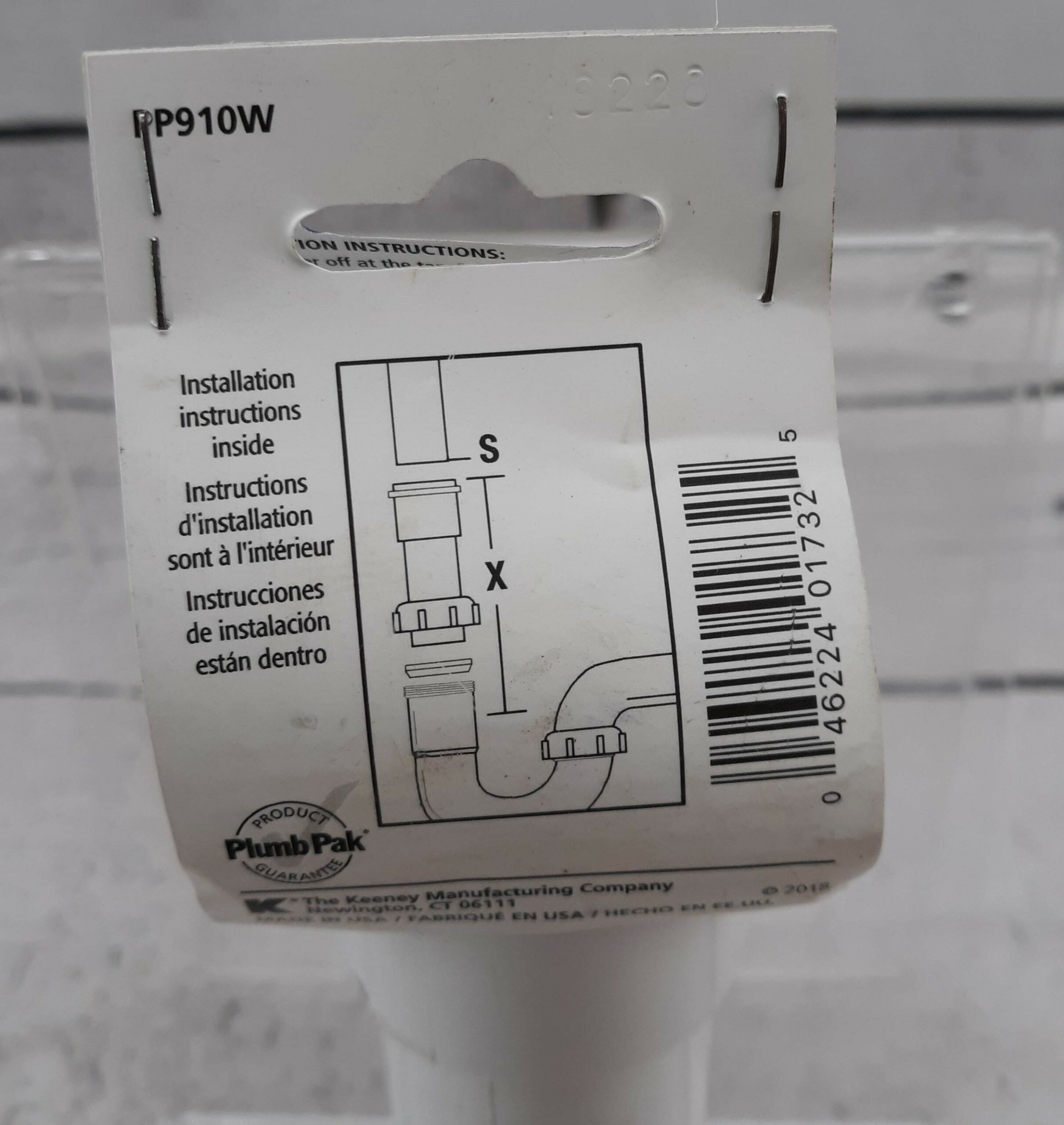 Plumb Pak PP910W  6″ Heavy Duty PVC Extension Tube