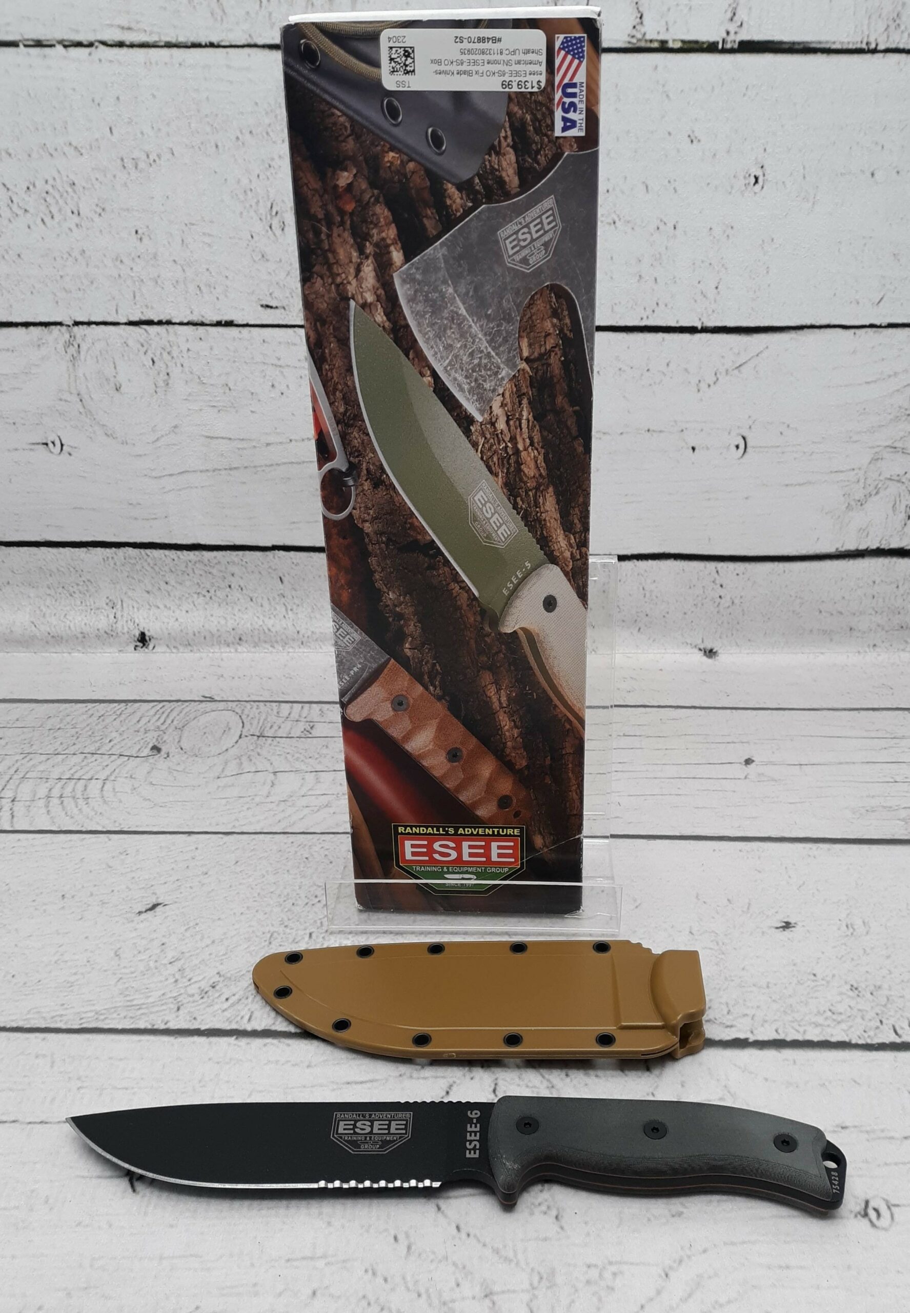 esee ESEE-6S-KO Fix Blade Knives-American