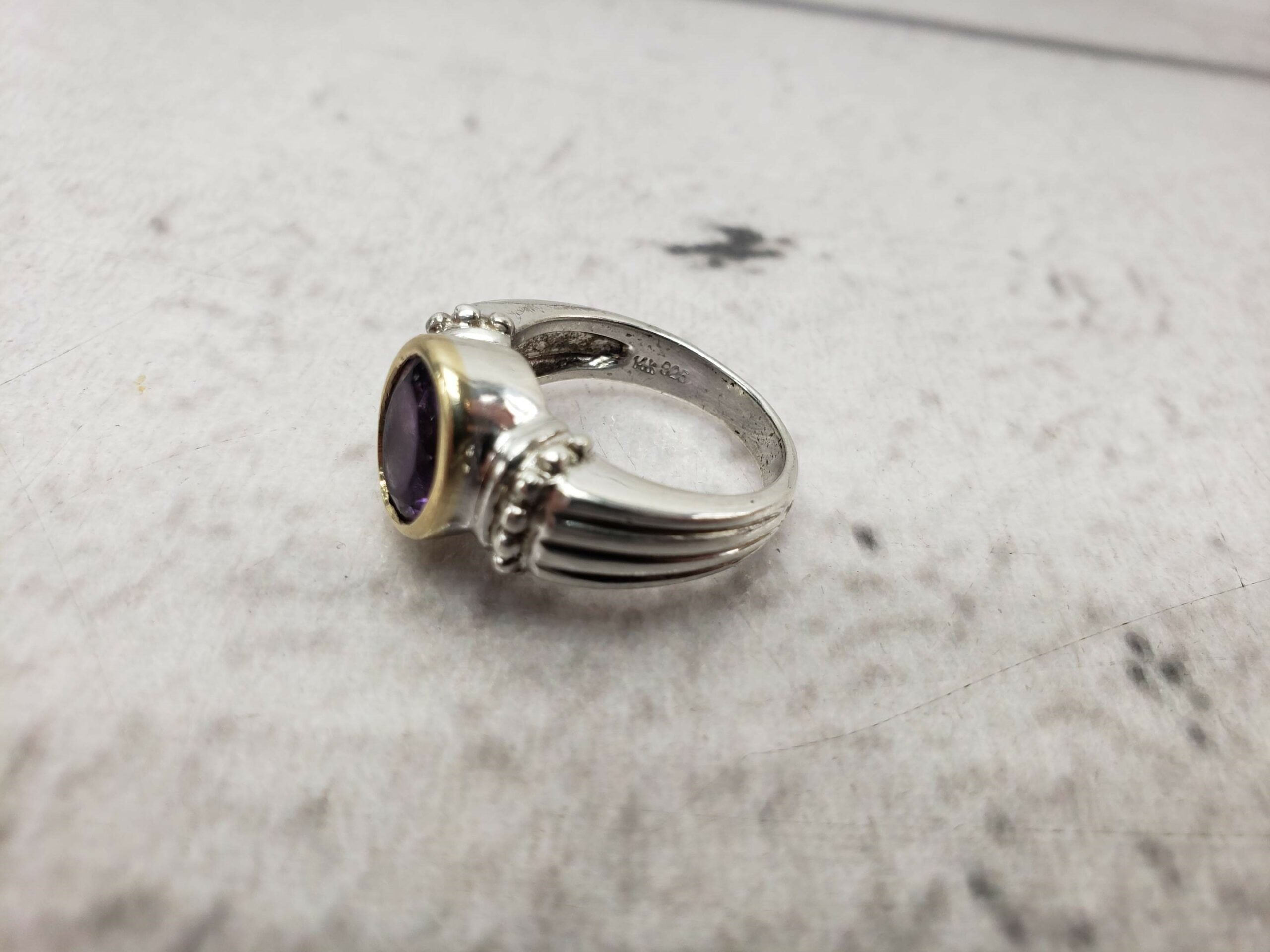 Ring SS Women Sz 7 4.3DWT .925 Sterling Silver