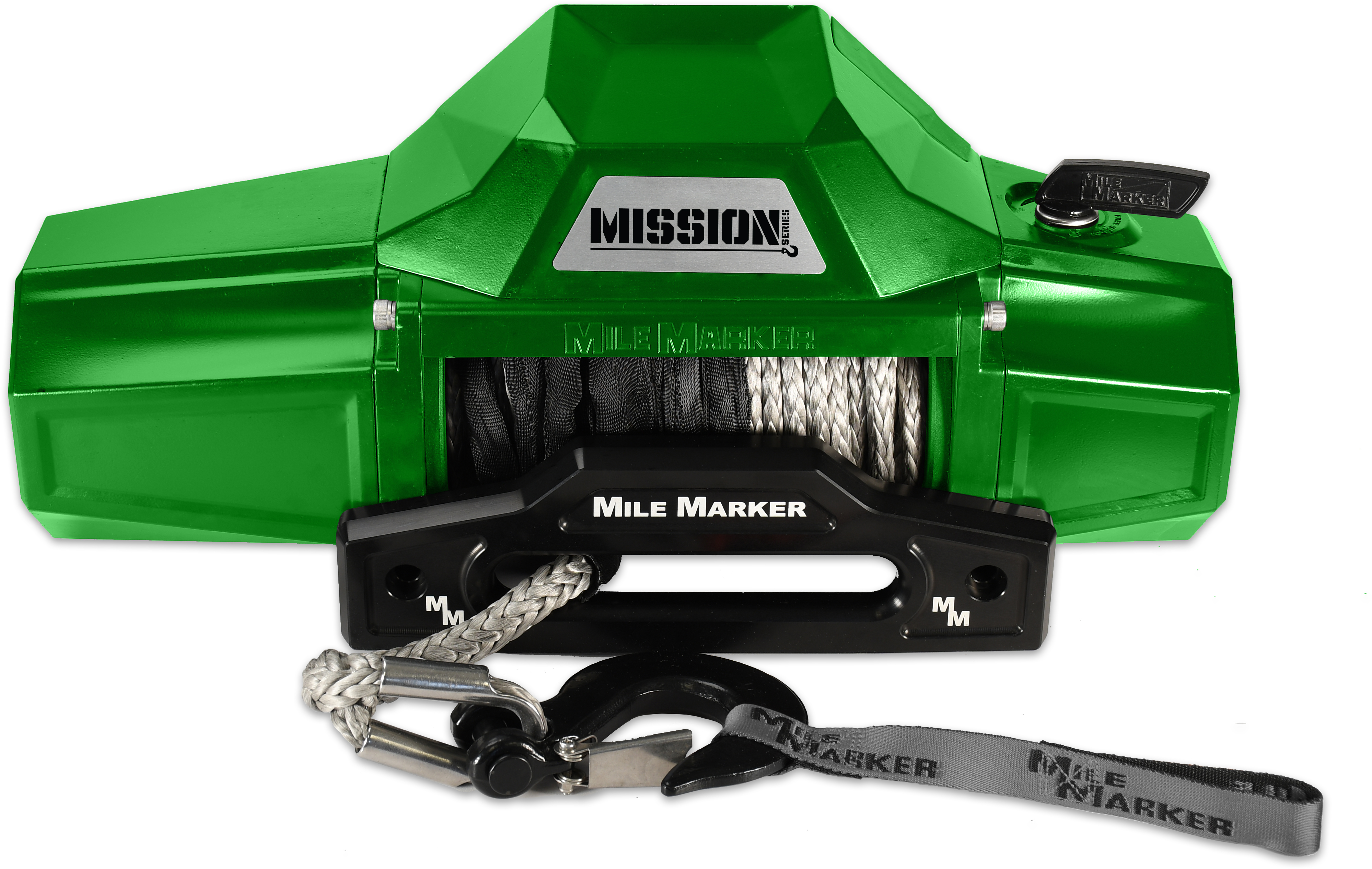 Mile Marker 12K MISSION RECOVERY WINCH WITH SYNTHETIC ROPE - CUSTOM COLOR 78-53251-CUSTOM