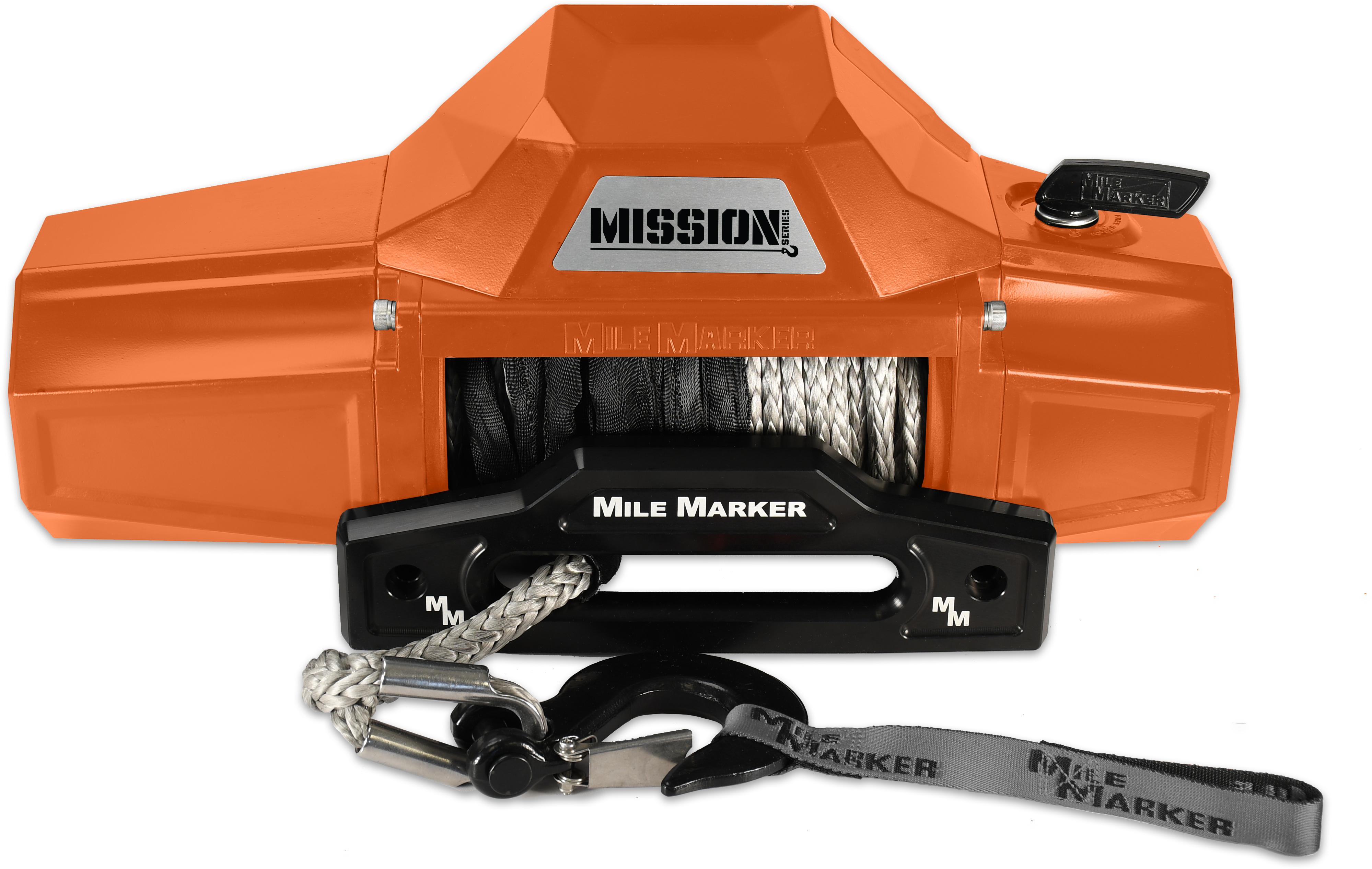 Mile Marker 8K MISSION RECOVERY WINCH WITH SYNTHETIC ROPE - CUSTOM COLOR 78-53141-CUSTOM