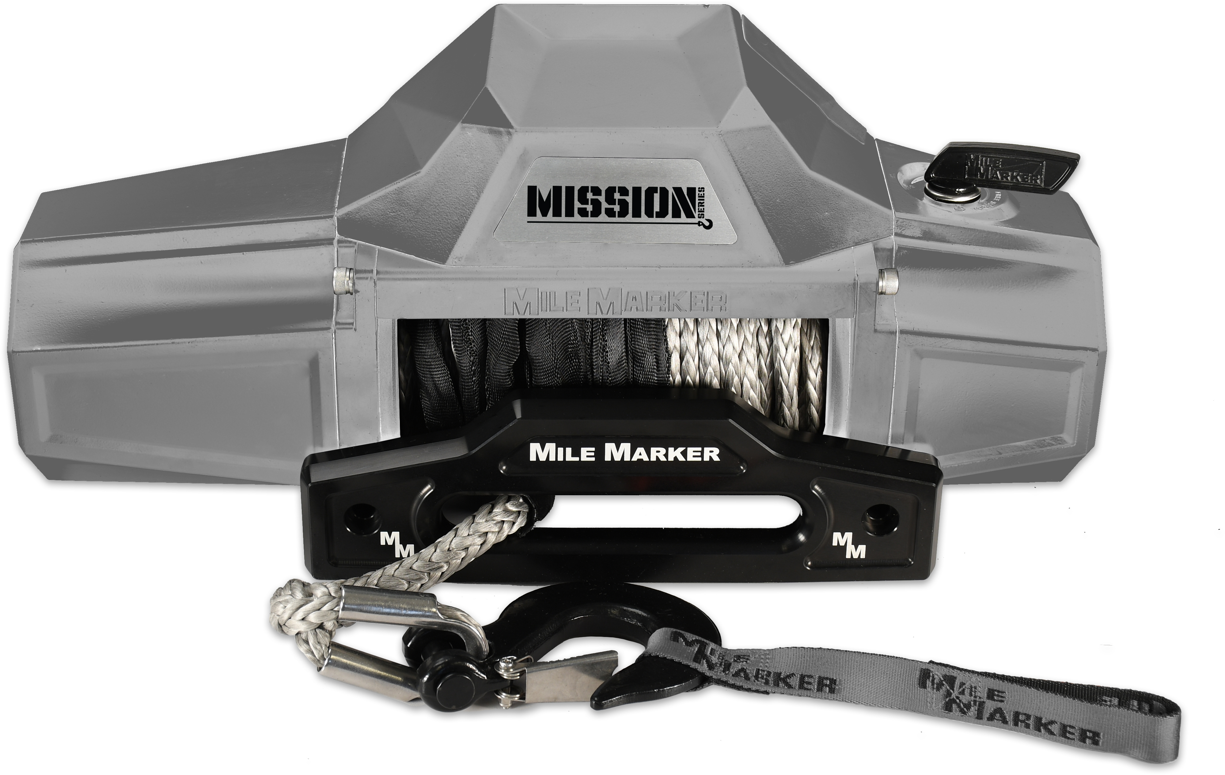 Mile Marker 10K MISSION RECOVERY WINCH WITH SYNTHETIC ROPE - CUSTOM COLOR 78-53246-CUSTOM
