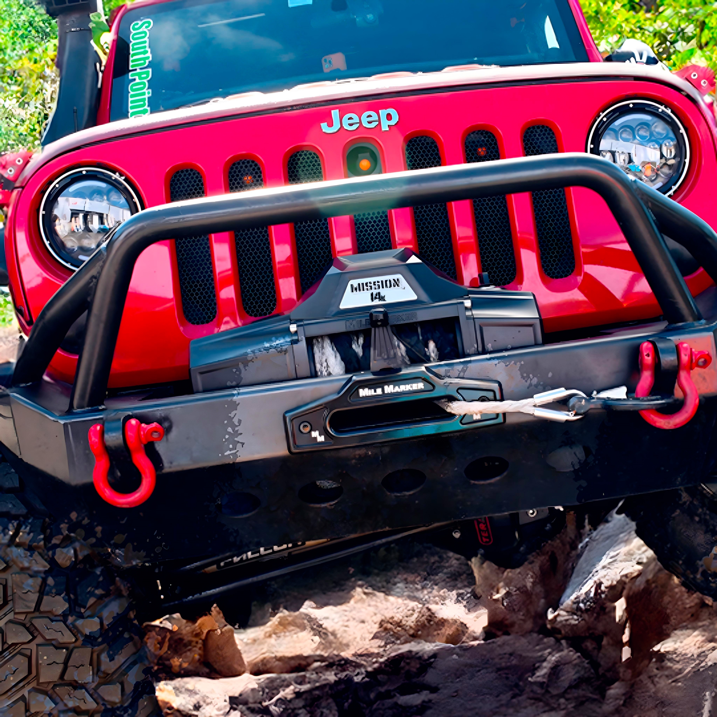 Mile Marker 14K MISSION RECOVERY WINCH WITH SYNTHETIC ROPE 78-53254WR