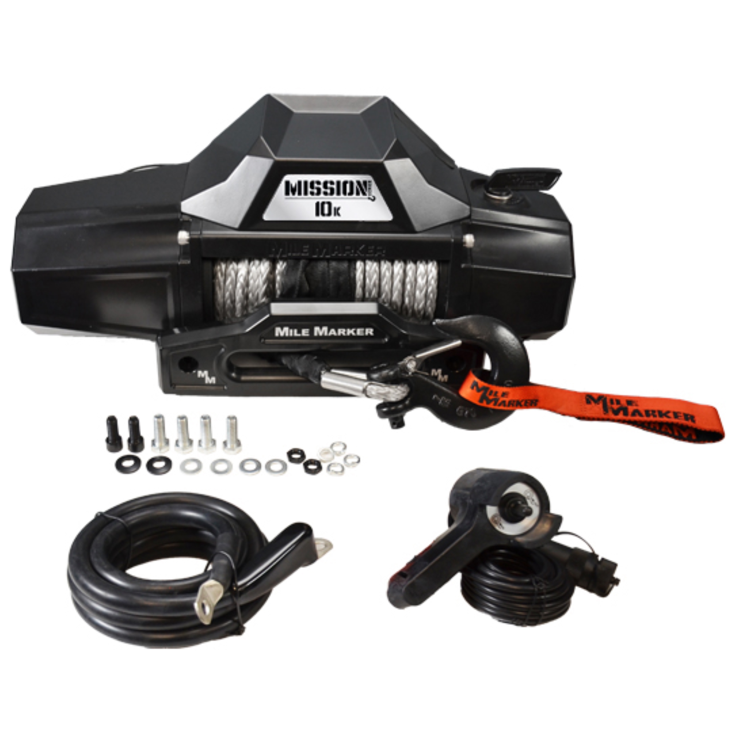 Mile Marker 10K MISSION RECOVERY WINCH WITH SYNTHETIC ROPE 78-53246WR