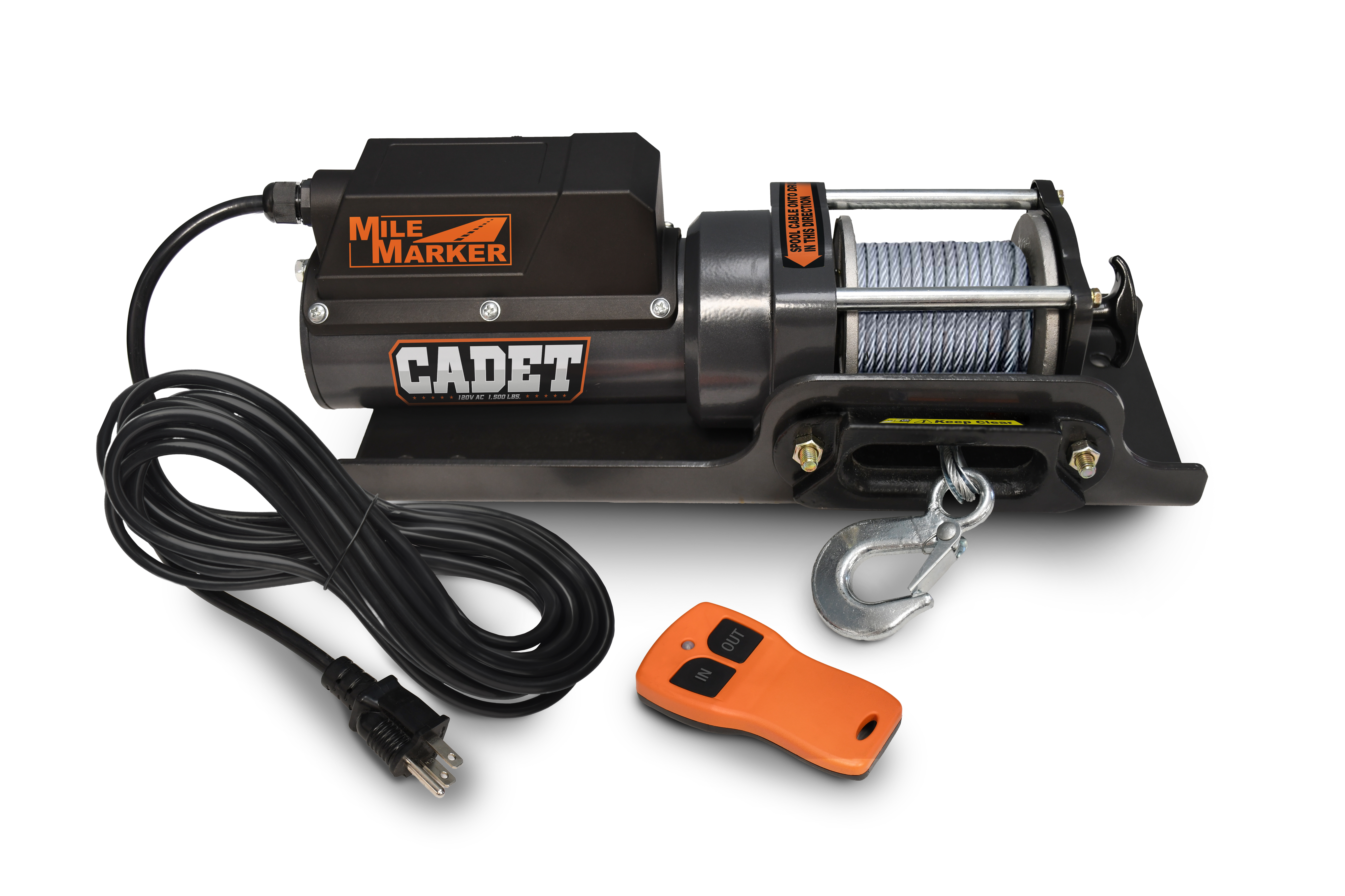 Mile Marker CADET 1500LB AC WINCH FOR GARAGE, WORKSHOP, AND JOBSITE TASKS 7612015