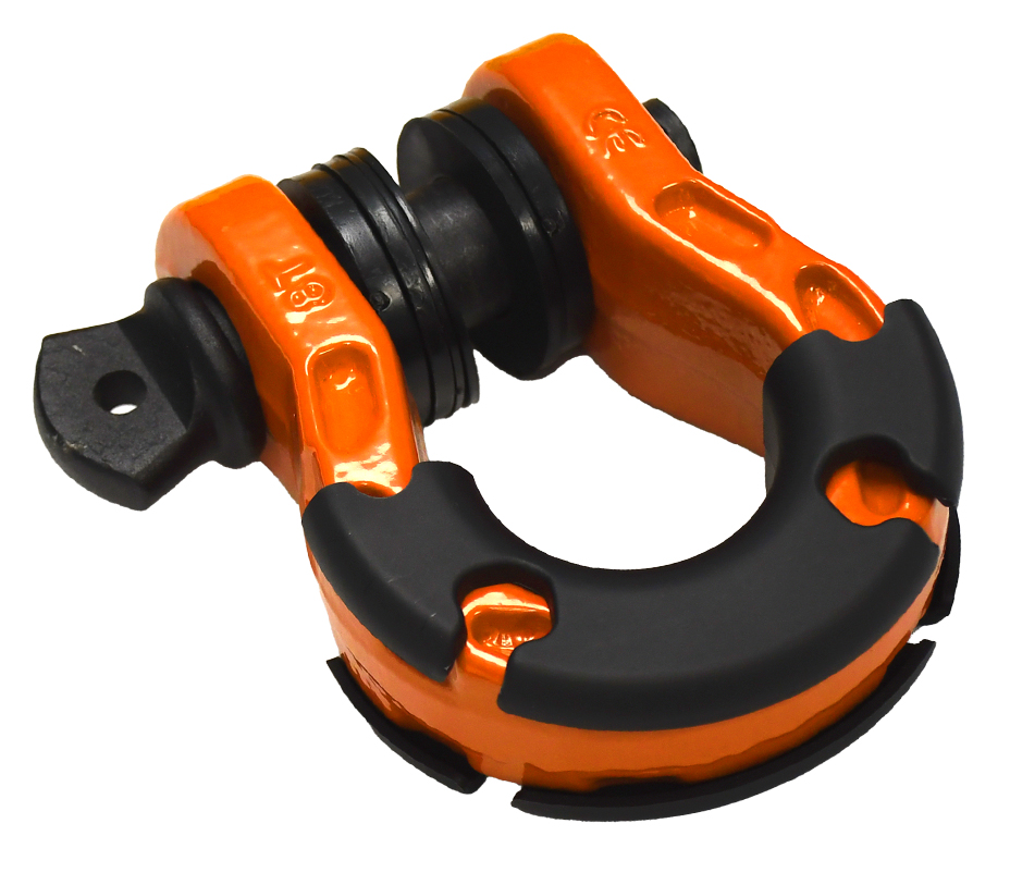 Mile Marker 8T Orange Shackle (Set of 2 with box) 60-80134-TO