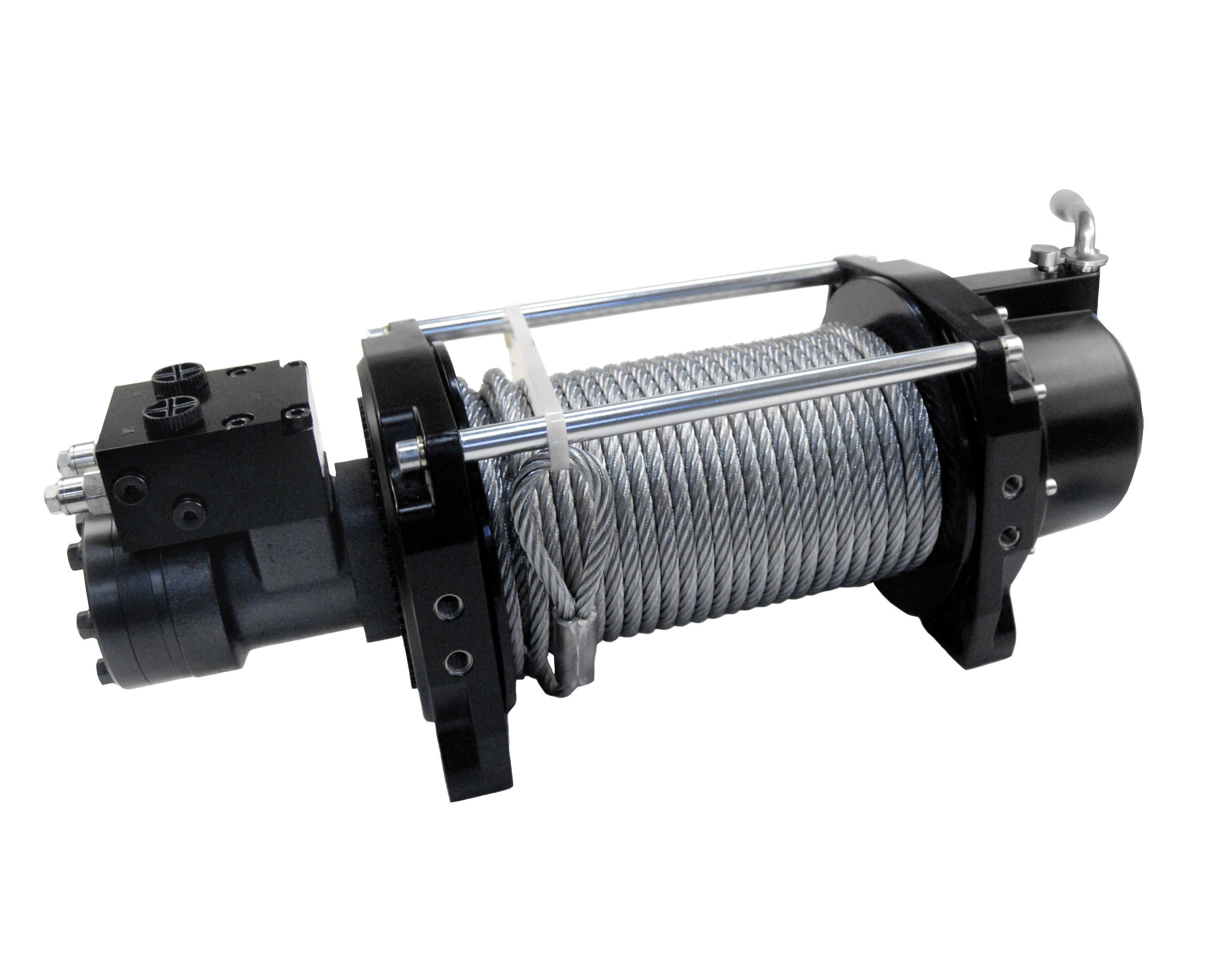 Mile Marker 9K SINGLE SPEED HYDRAULIC WINCH WTH STEEL CABLE 70-59000C