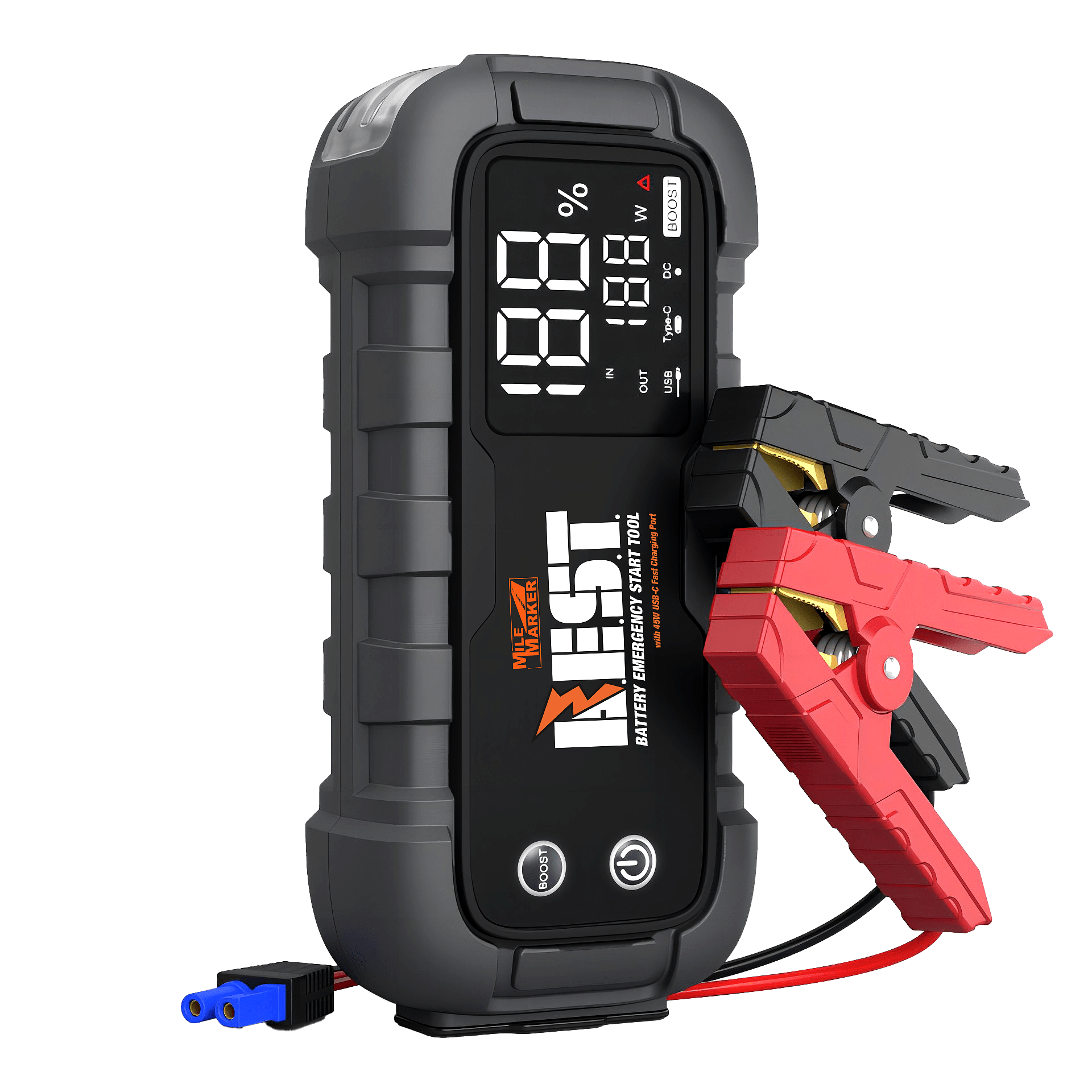 Mile Marker B.E.S.T. - Battery Emergency Start Tool, Heavy Duty Jump Starter 32001