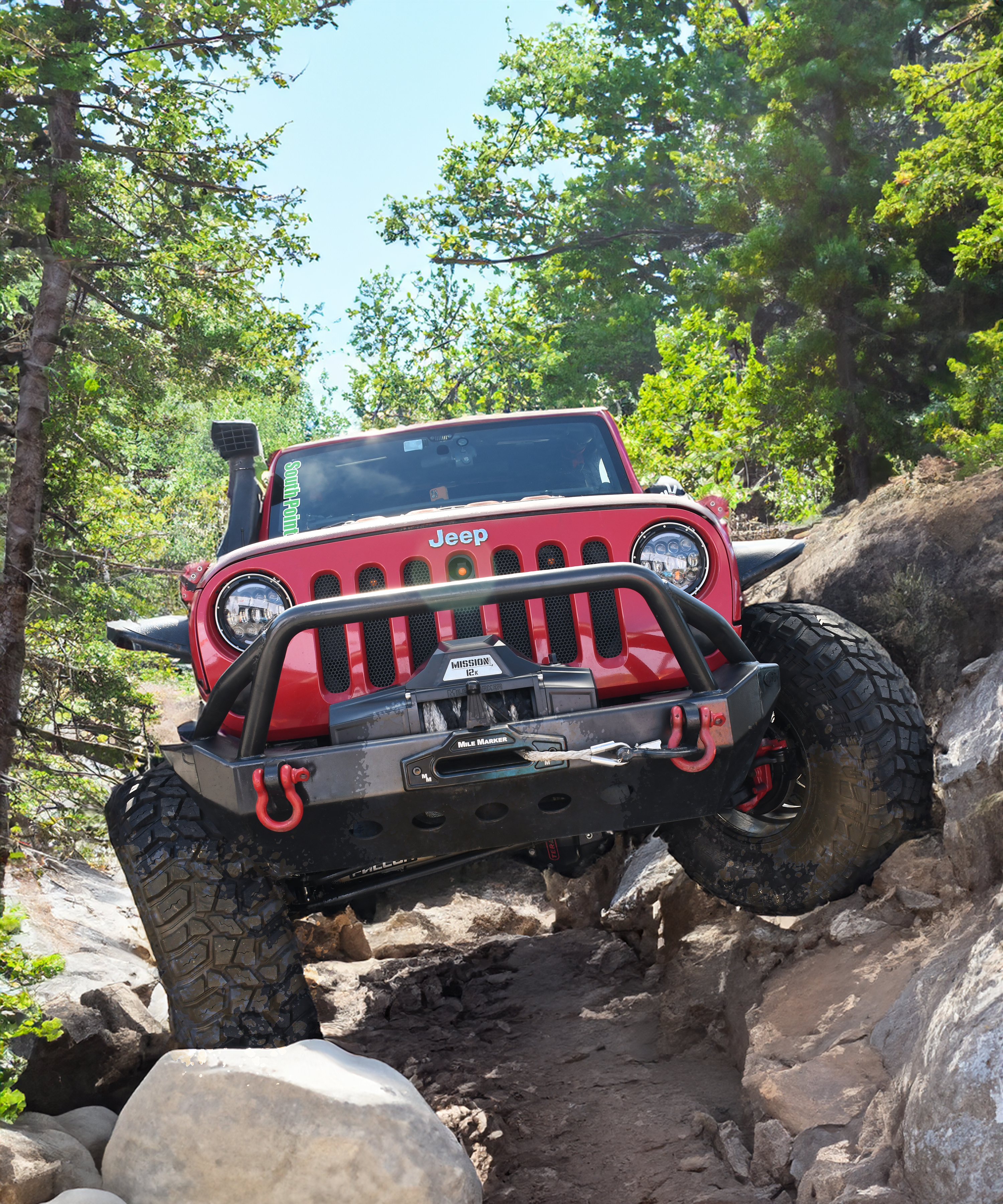 Mile Marker 12K MISSION RECOVERY WINCH WITH SYNTHETIC ROPE 78-53251