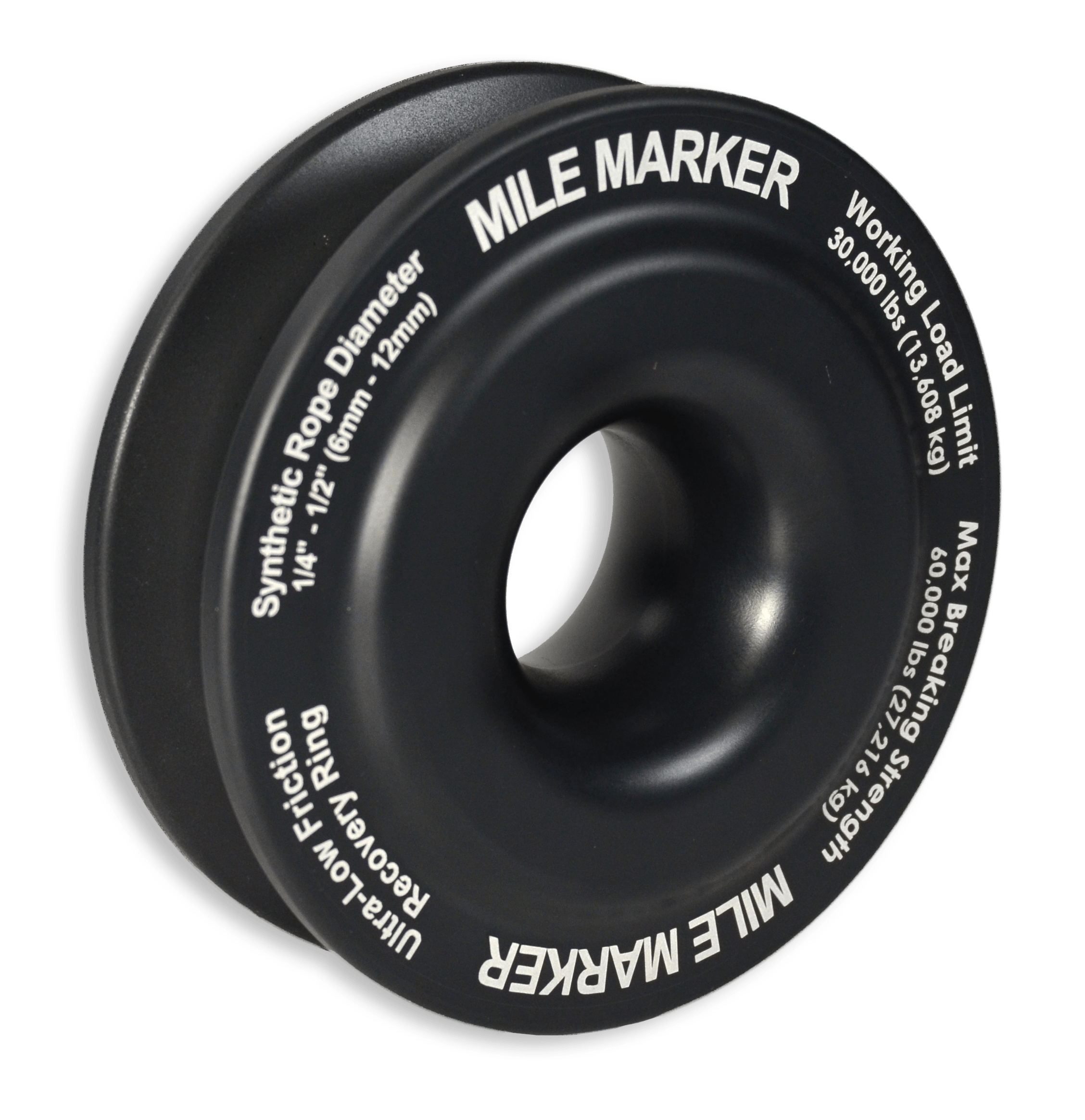 Mile Marker Covert Black Recovery Ring 60300-CB