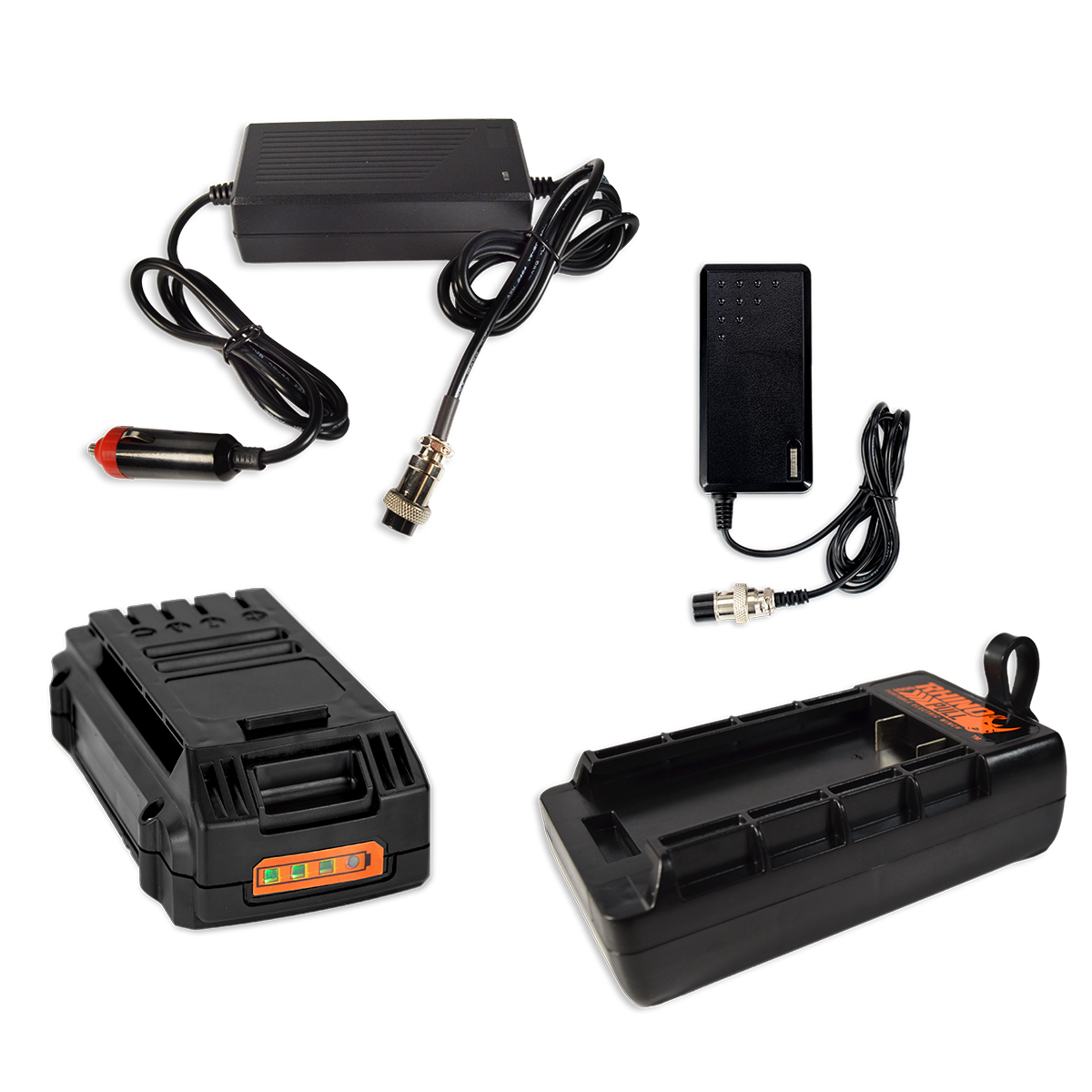 Mile Marker RHINO PULL POWER KIT INCLUDES 2.0AH BATTERY, 12V DC AND 11OV AC CHARGER 19-71003