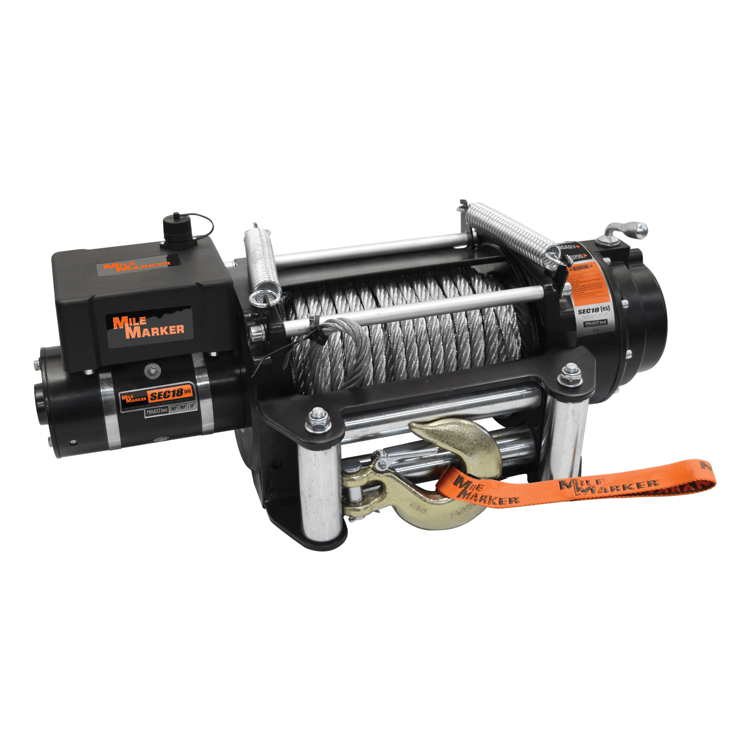 Mile Marker 18K SEC18 (ES) HEAVY DUTY ELECTRIC RECOVERY WINCH WITH STEEL CABLE 77-50280W