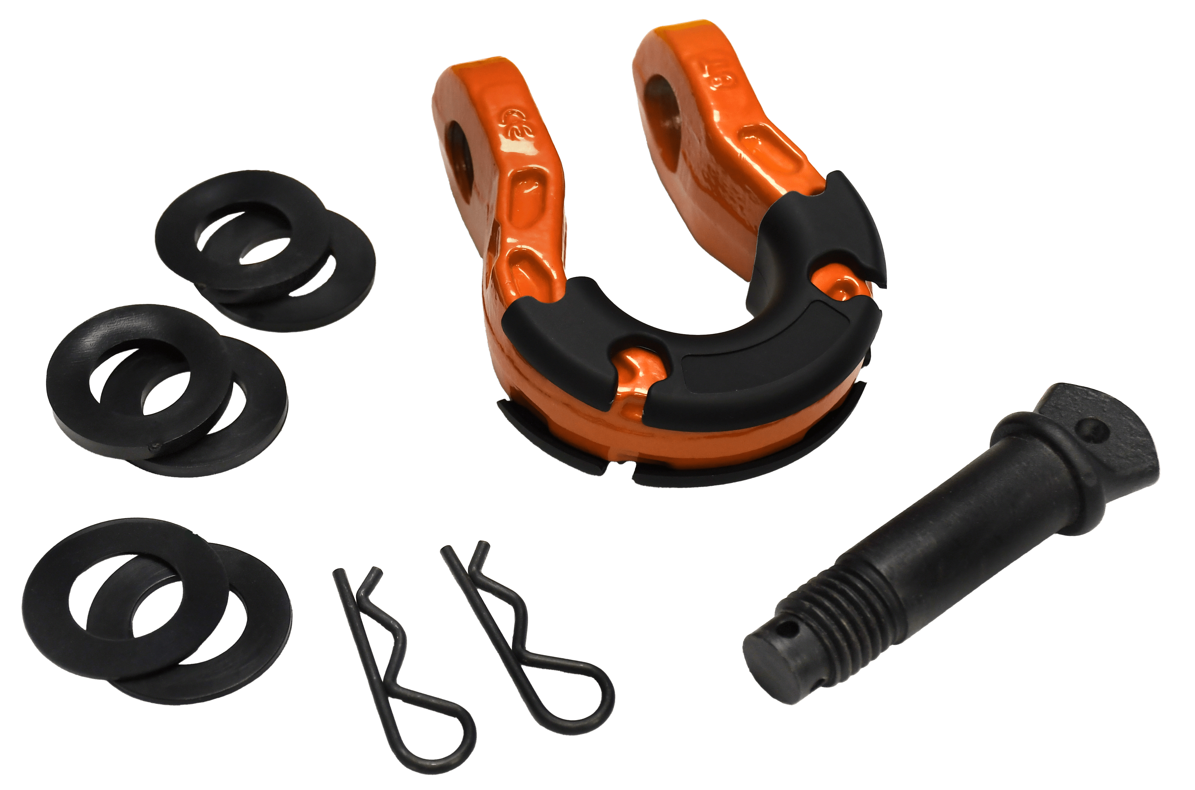 Mile Marker 8T Orange Shackle (Set of 2 with box) 60-80134-TO