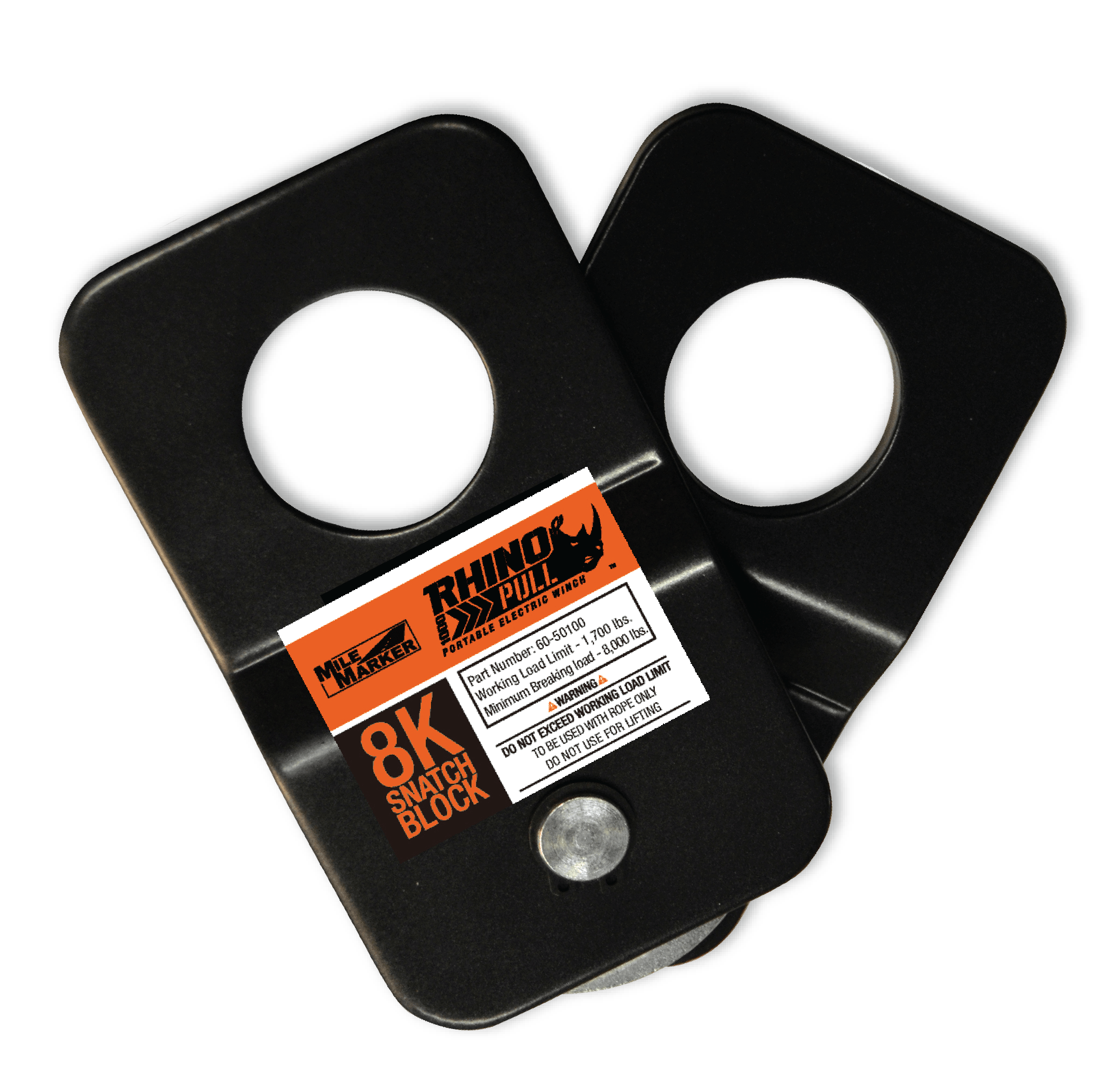 Mile Marker RHINO PULL SNATCH BLOCK- 8K CAPACITY 60-50100