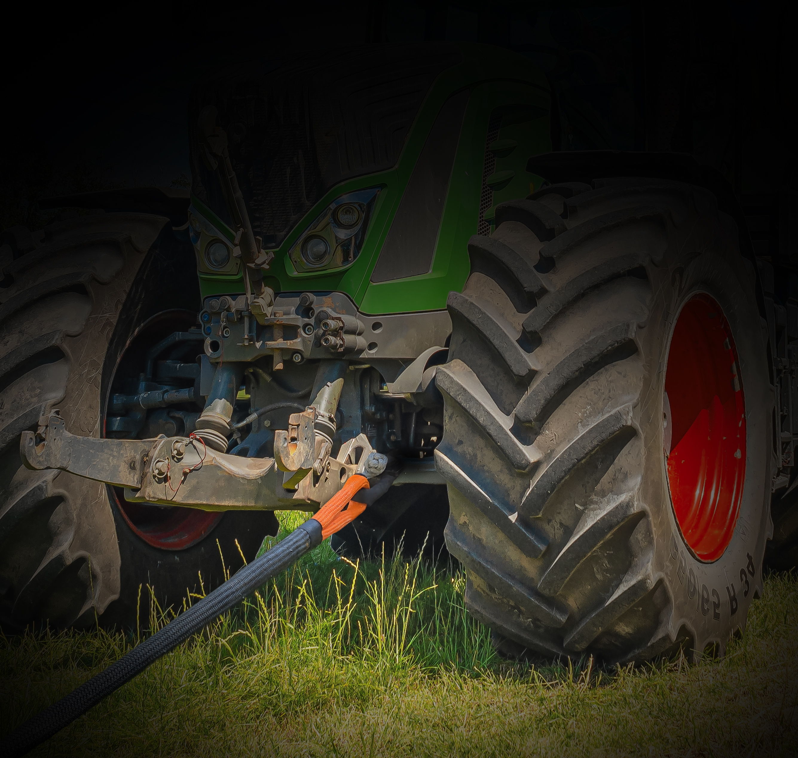 Mile Marker 1-1/4IN X 30FT K-ROPE KIT, BLACK W/BAG 18-52114-30-CBK