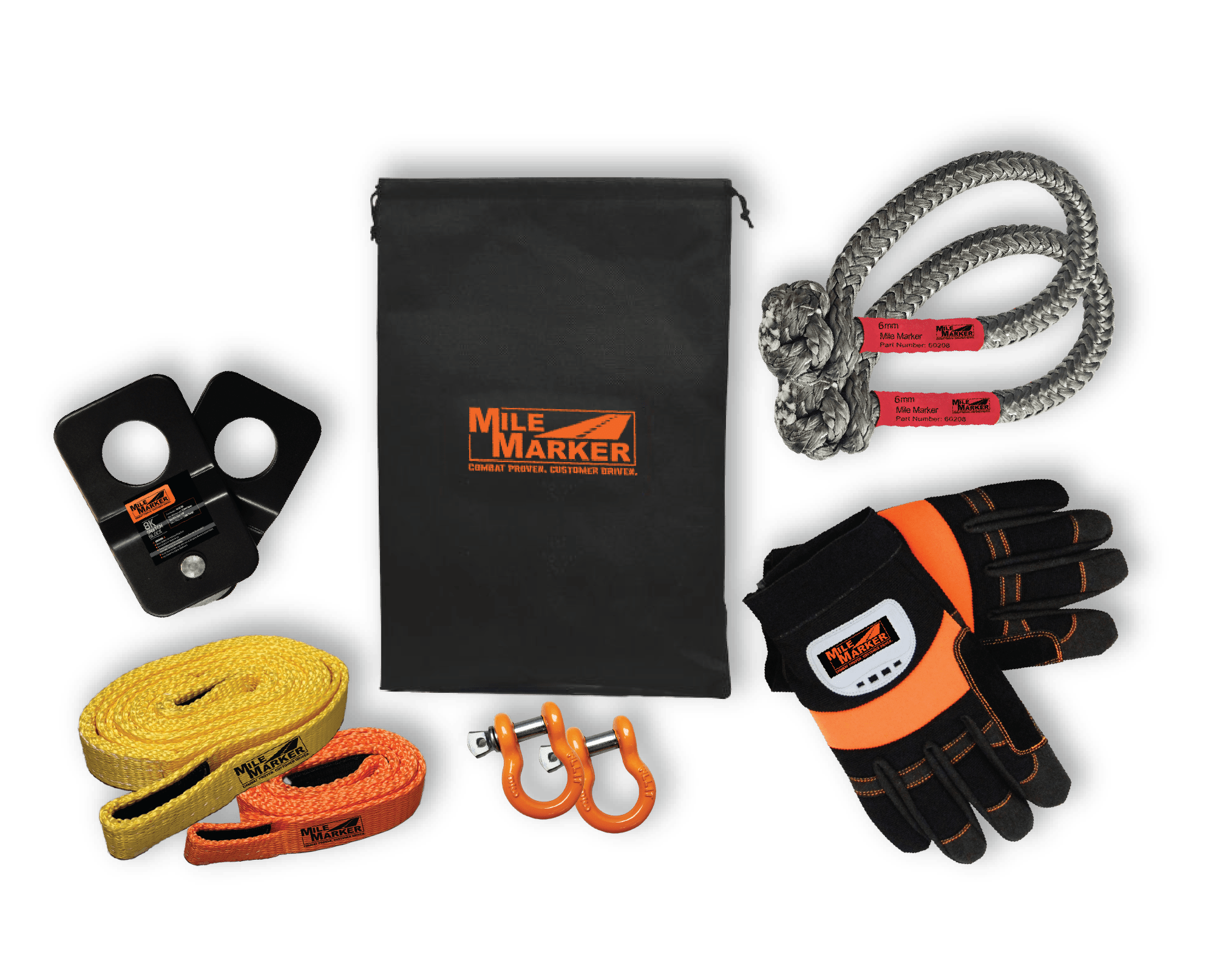 Mile Marker RHINO PULL 8 PIECE RIGGING KIT WITH BAG 19-71001