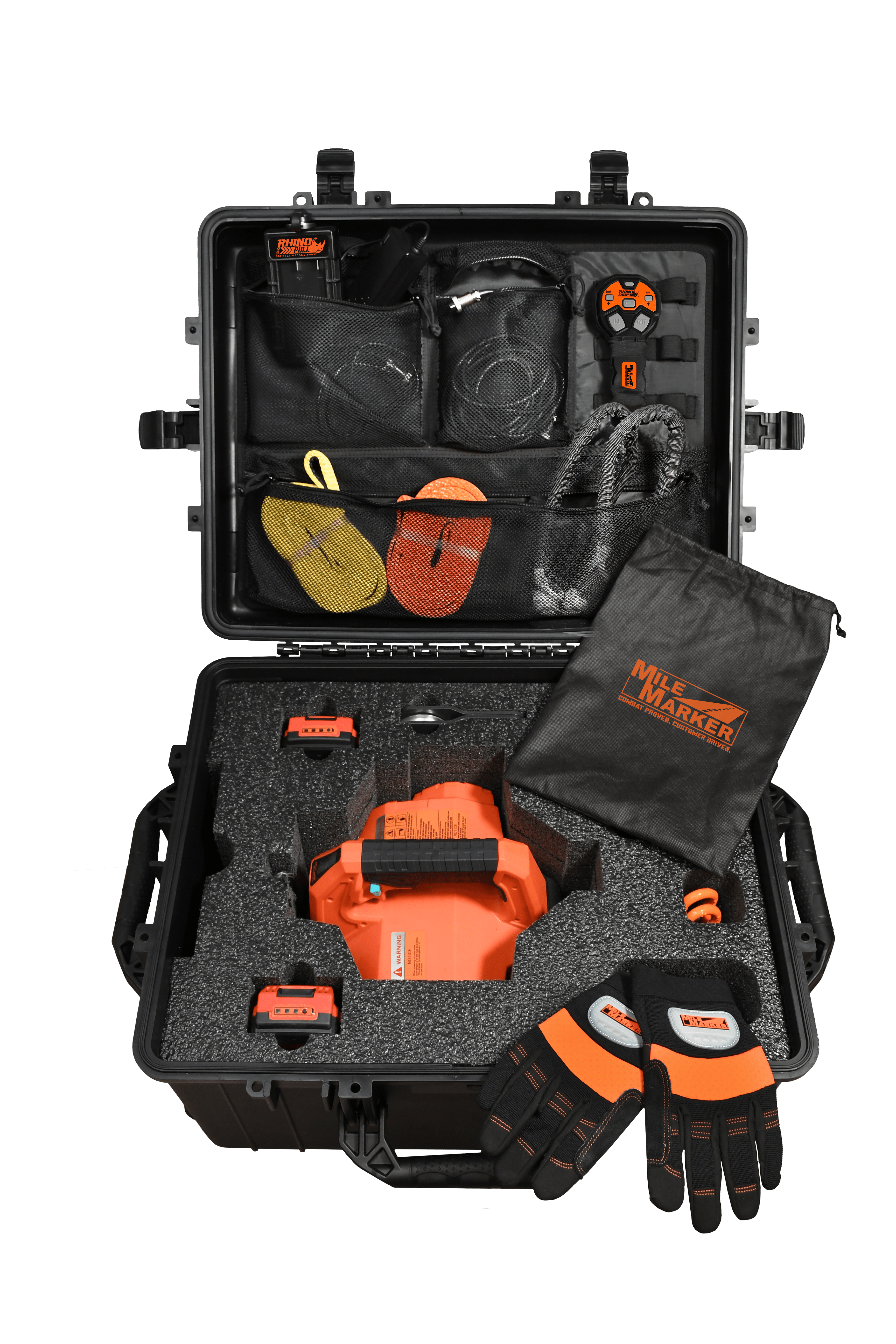 Mile Marker RHINO PULL 1000LB PORTABLE WINCH FIELD KIT WITH WINCH 19-71002