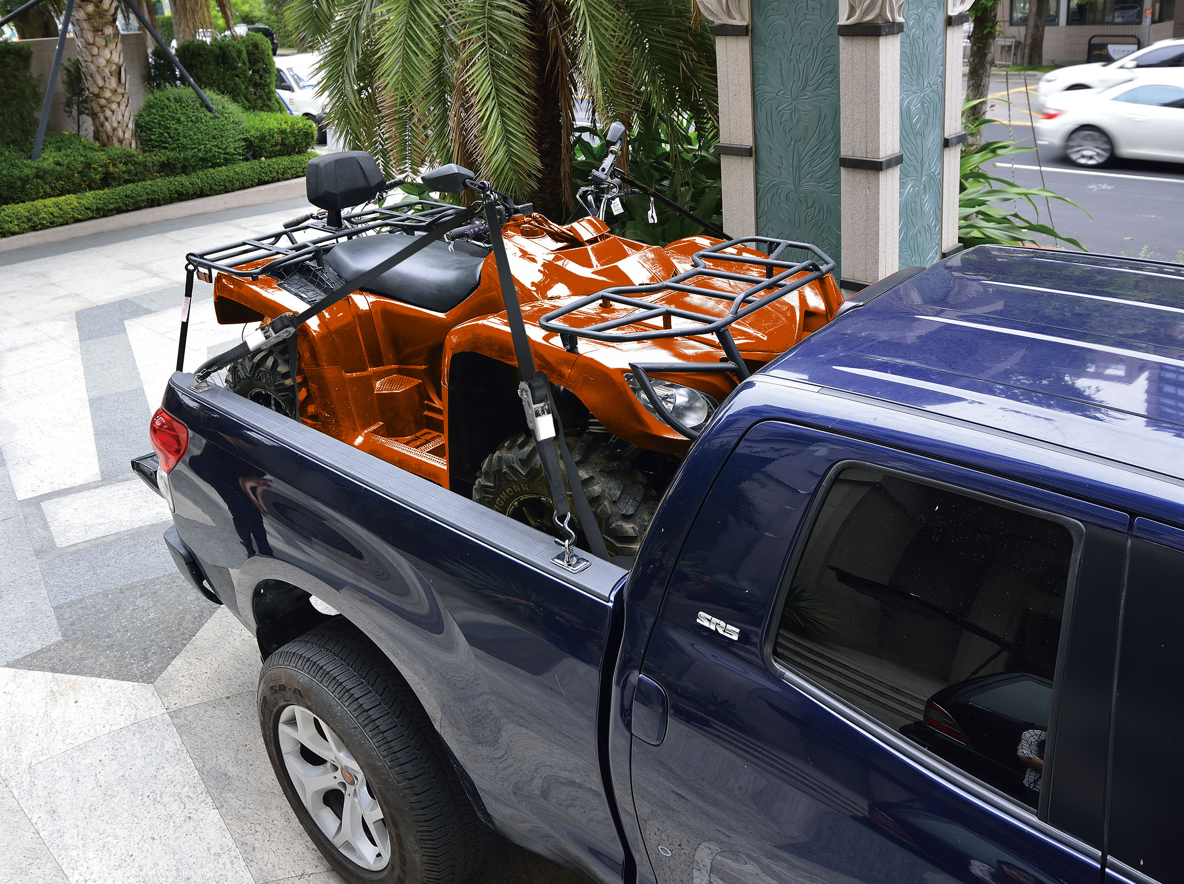 Mile Marker 1IN x 12ft Stainless Ratchet Strap (4-pack) 1710124