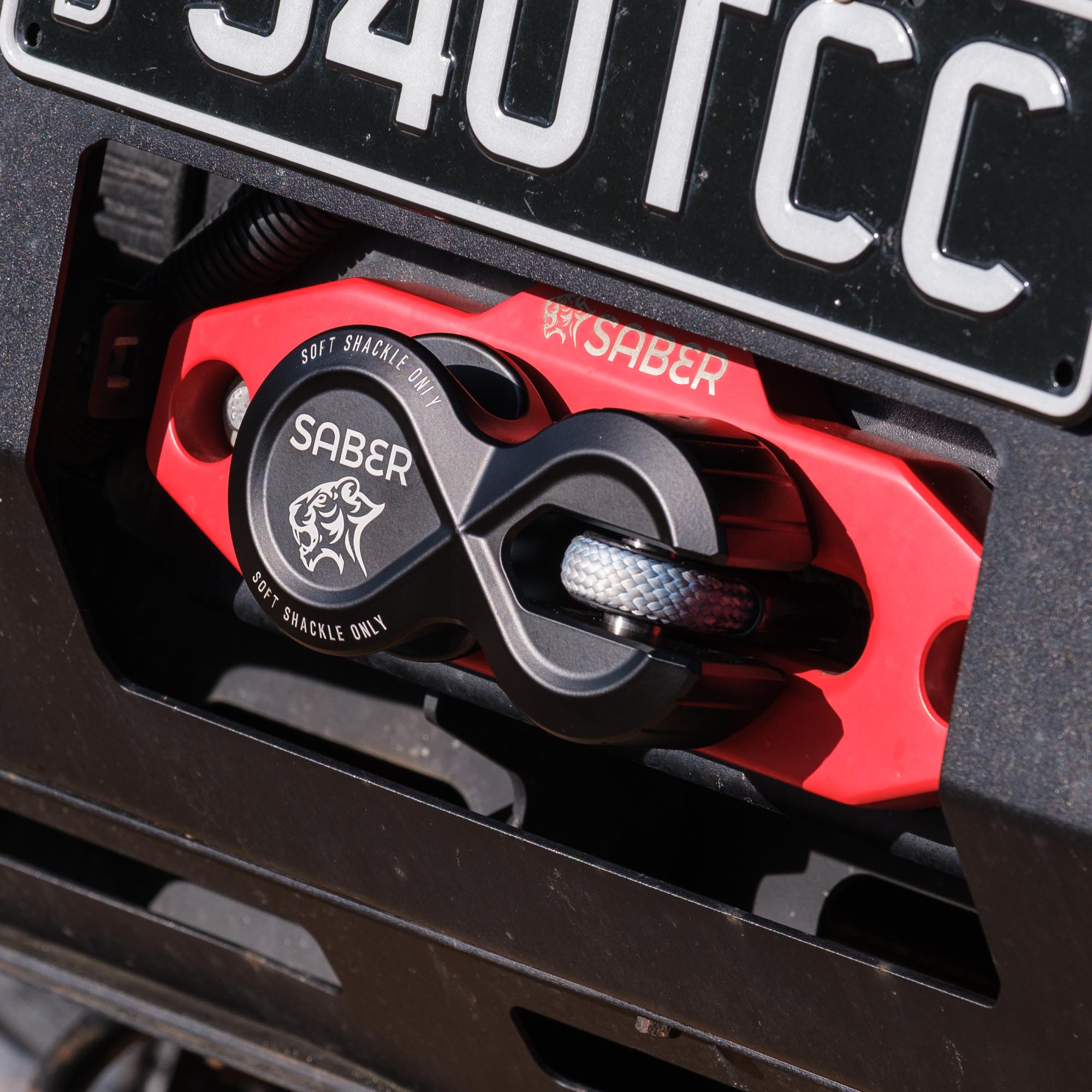 Mile Marker 7075 Alloy Winch Shackle Pro - Cerakote Black SBR-AWSPROCBLK