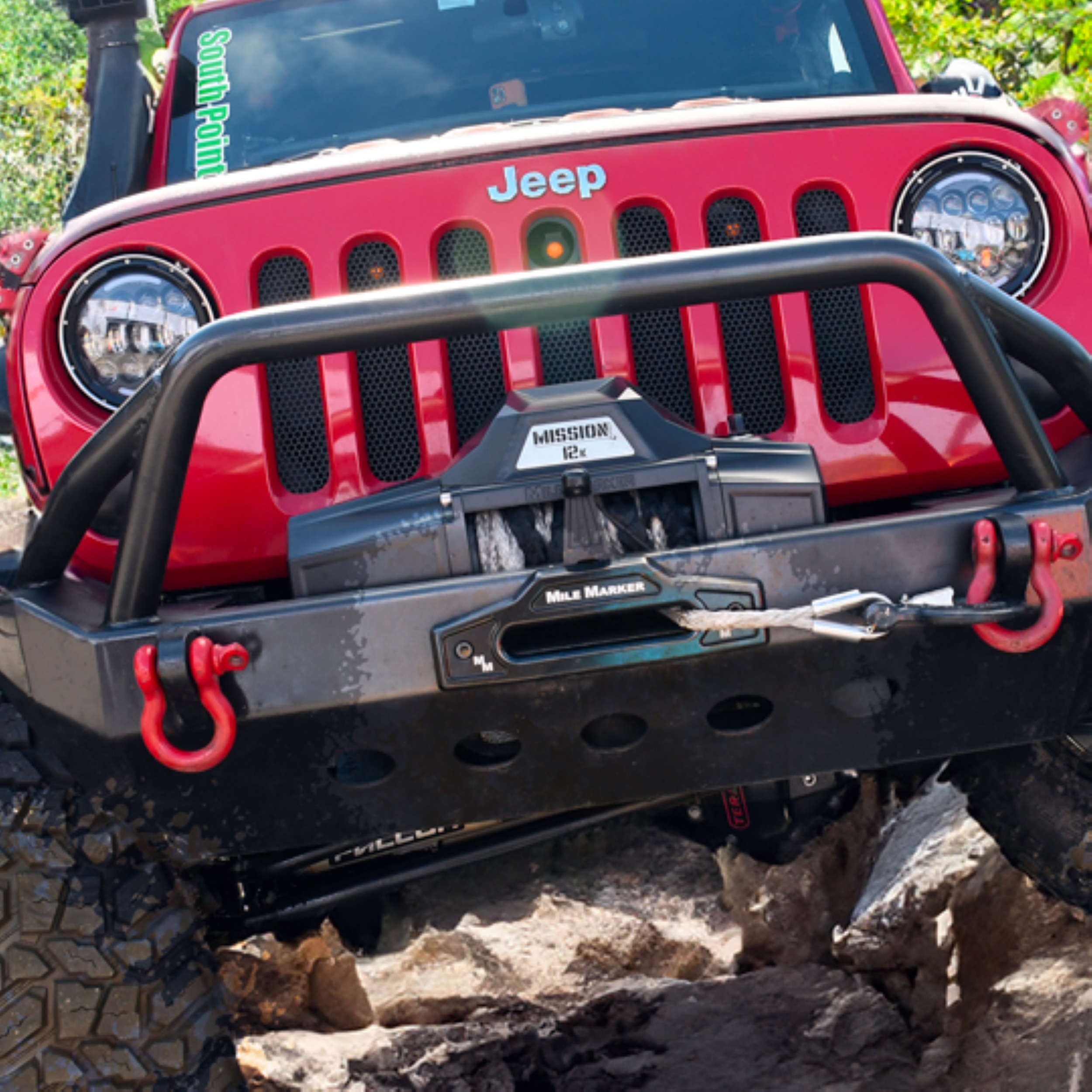 Mile Marker 12K MISSION RECOVERY WINCH WITH SYNTHETIC ROPE 78-53251WR