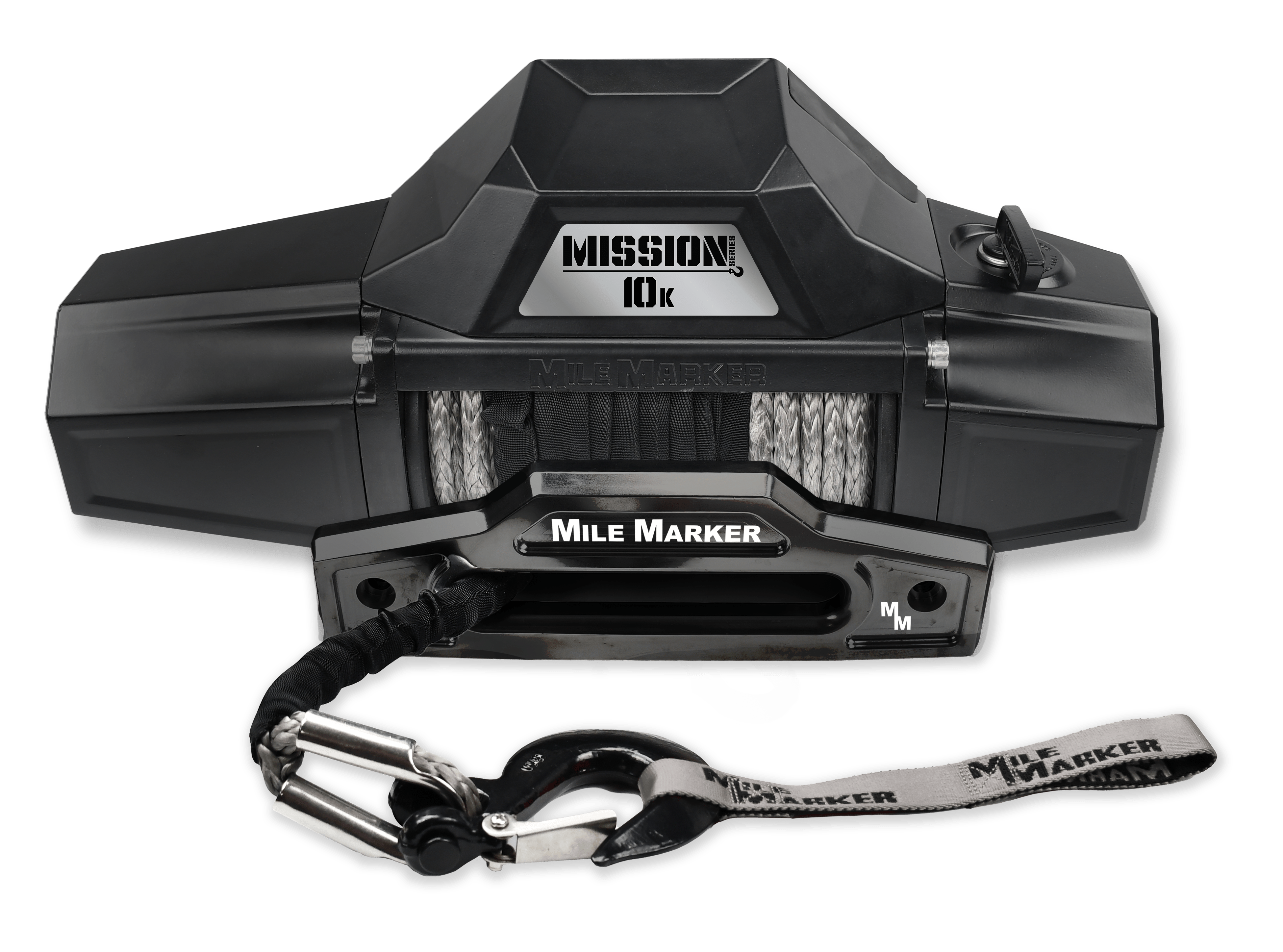 Mile Marker 10K MISSION RECOVERY WINCH WITH SYNTHETIC ROPE 78-53246