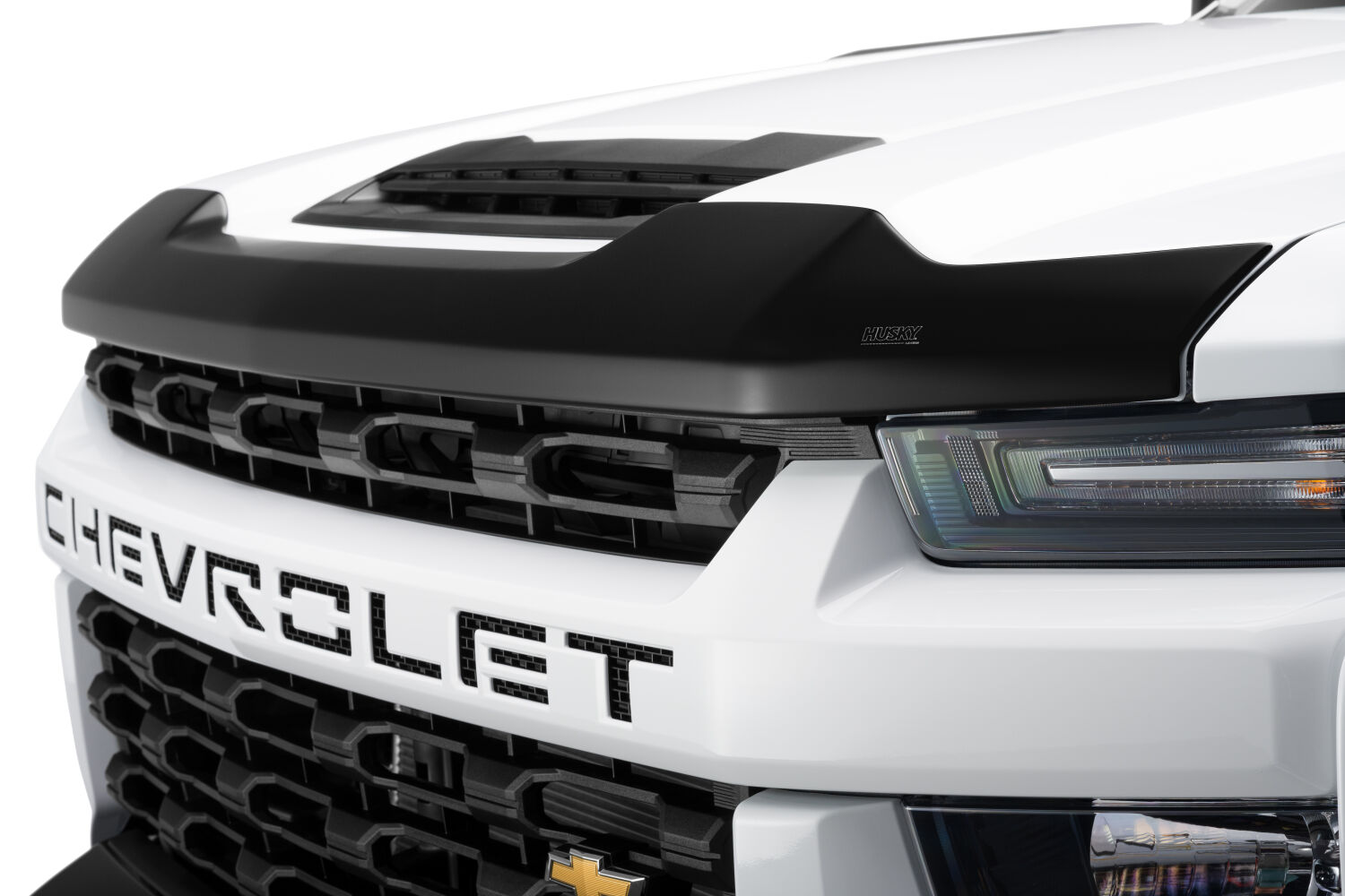 Husky Liners Aeroskin Hood Protector; Matte Black Low Profile 2877187