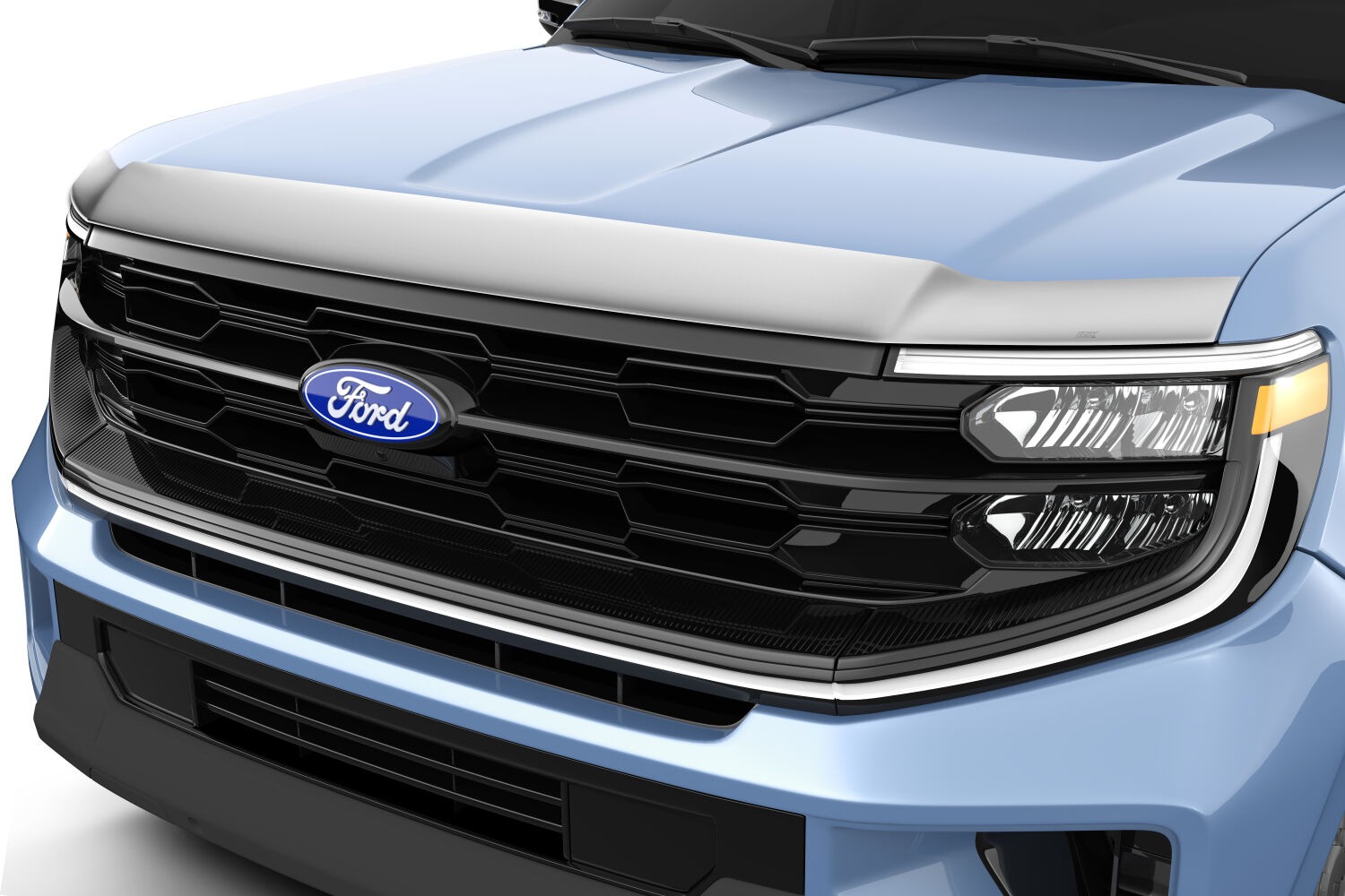 Husky Liners Aeroskin Hood Protector; Chrome 2892231