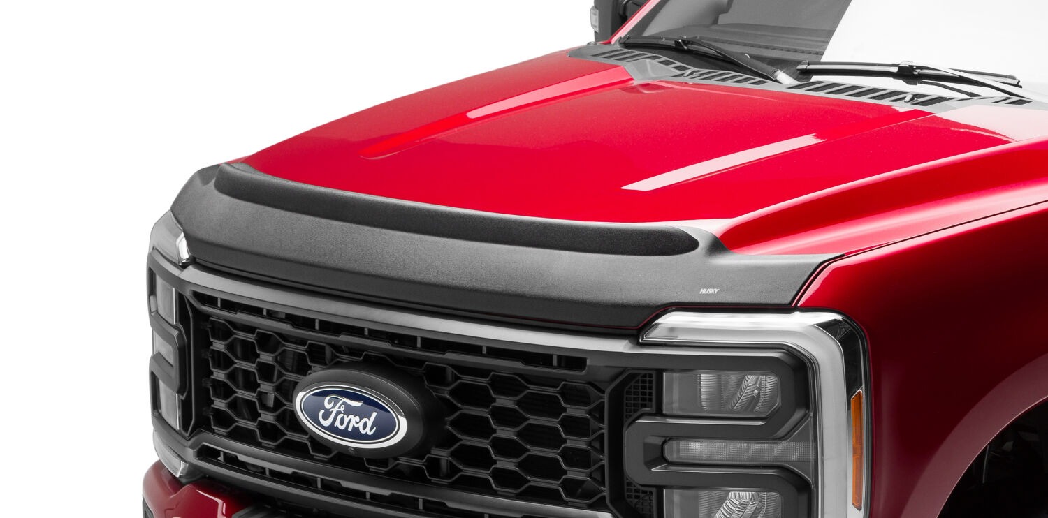 Husky Liners Aeroskin II Hood Protector; Matte Black Low Profile 2830235