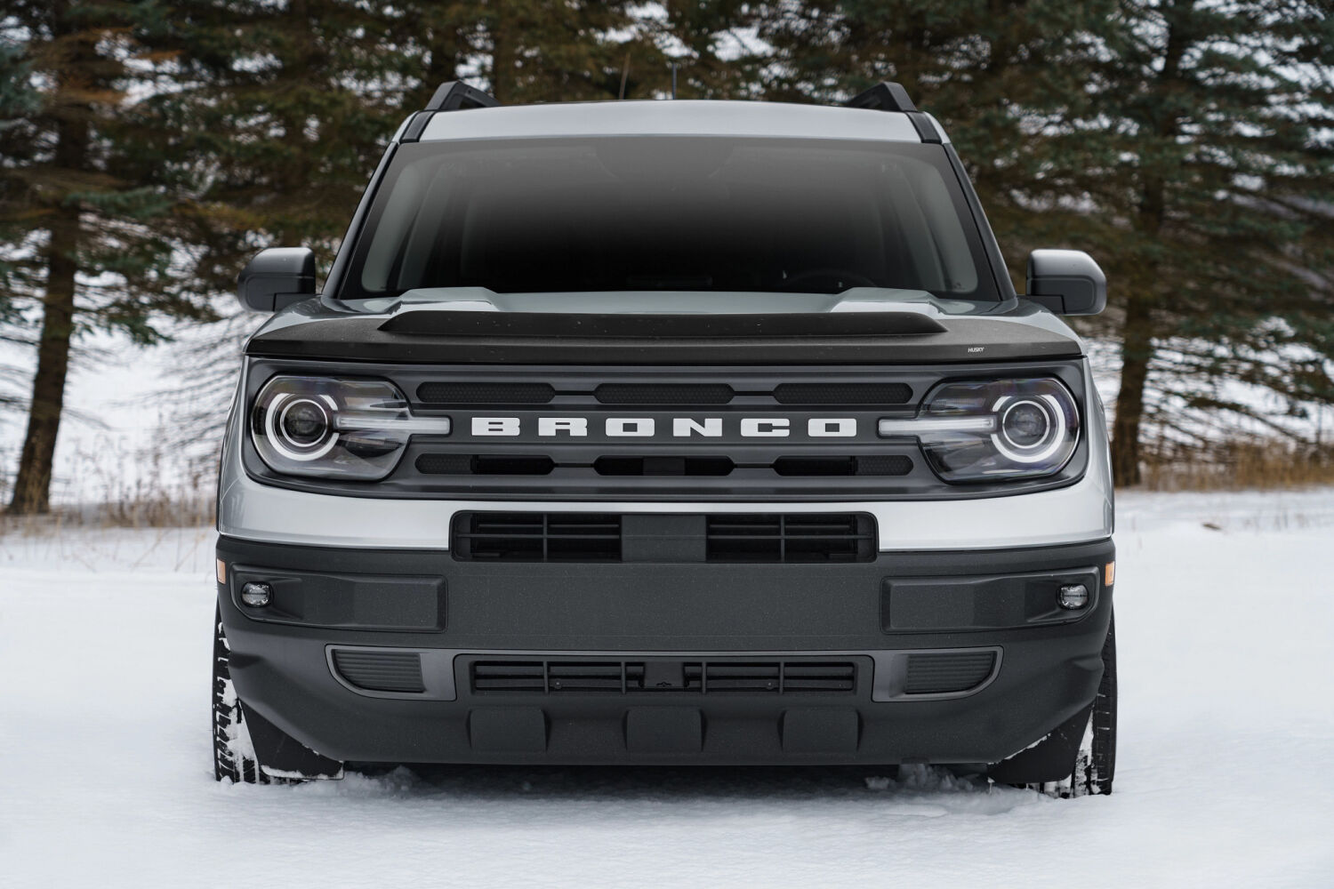 Husky Liners Aeroskin II Hood Protector; Matte Black Low Profile 2830188