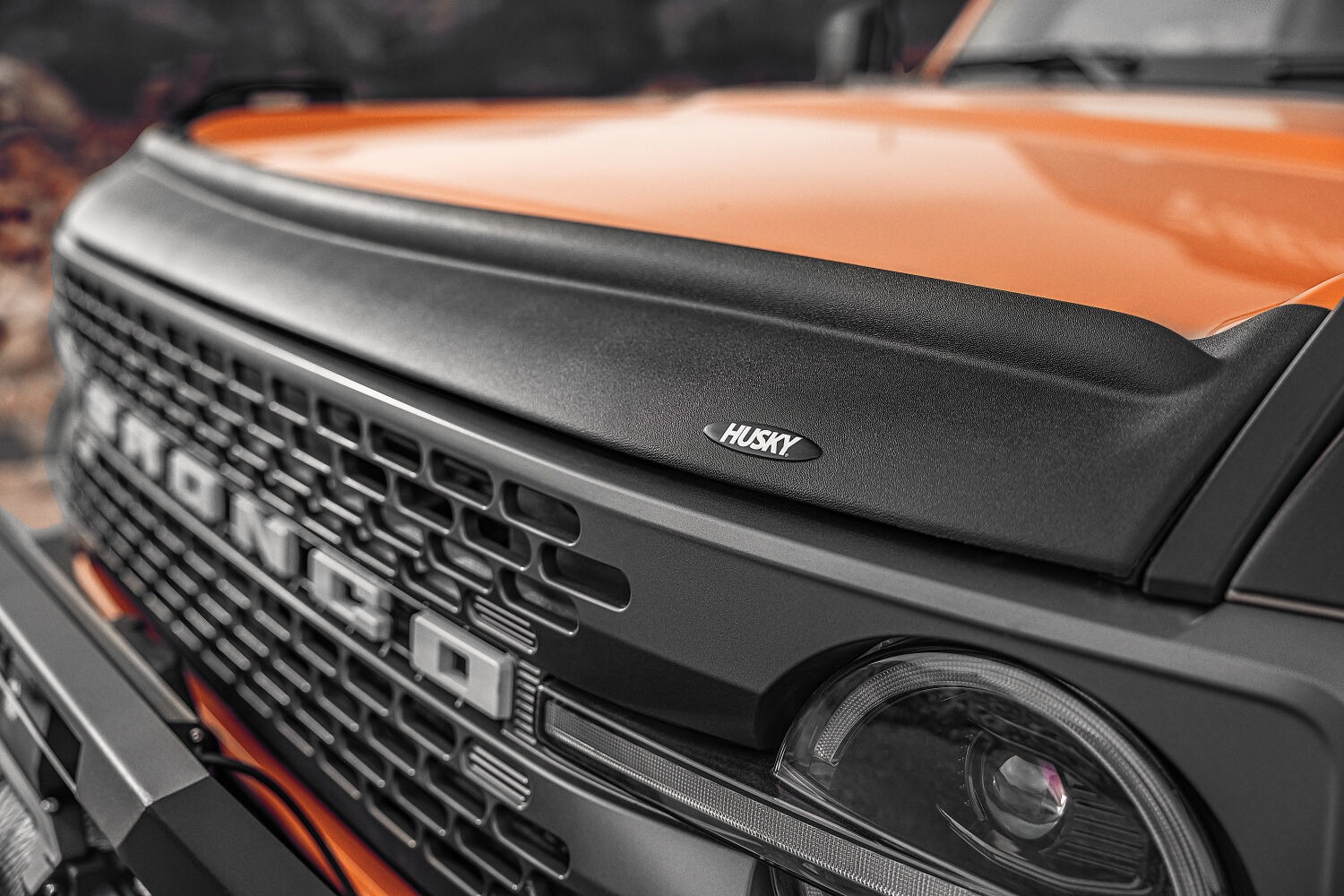 Husky Liners Aeroskin II Hood Protector; Matte Black Low Profile 2830188