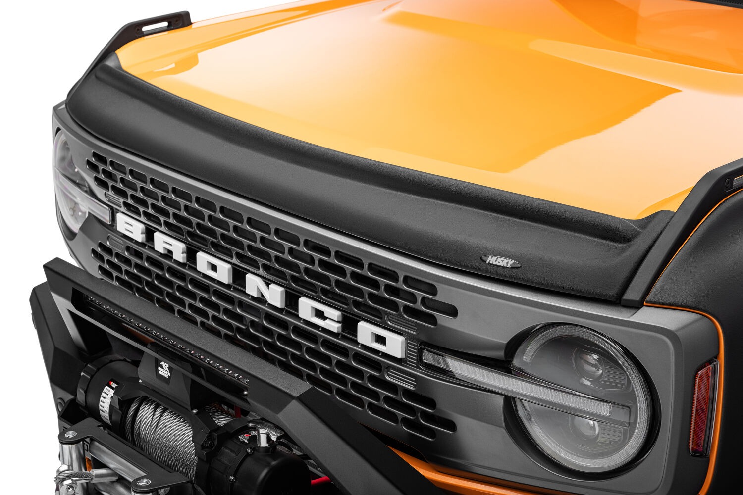 Husky Liners Aeroskin II Hood Protector; Matte Black Low Profile 2830183