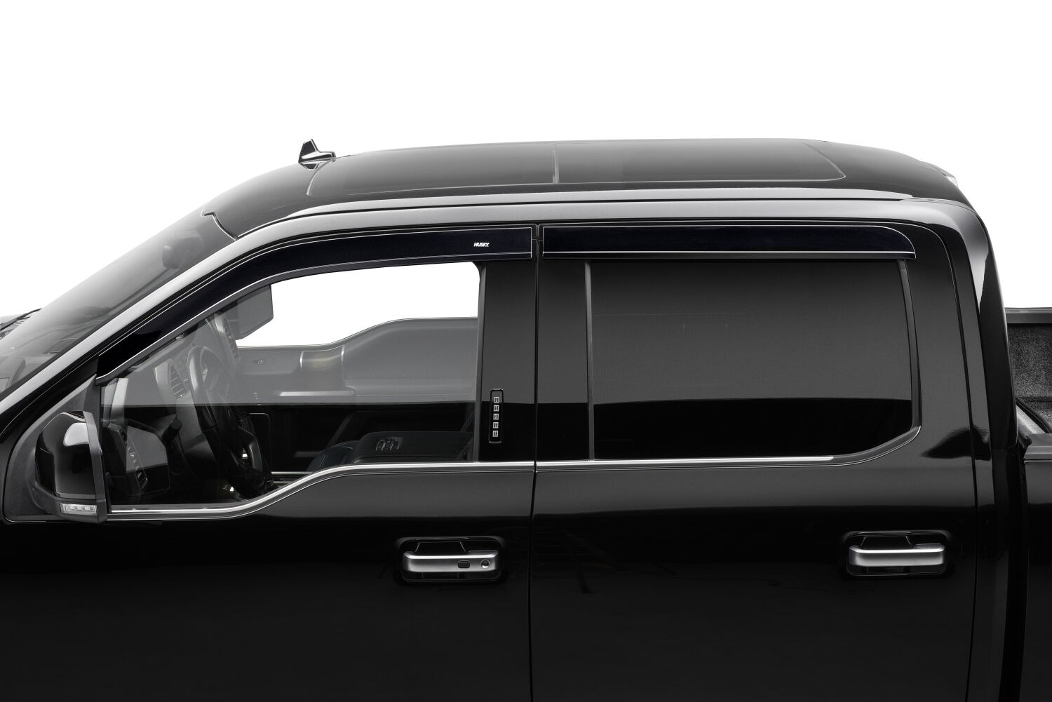 Husky Liners Low Profile Ventvisor Deflector; Smoke; Outside Mount; 4 pc. 2854044