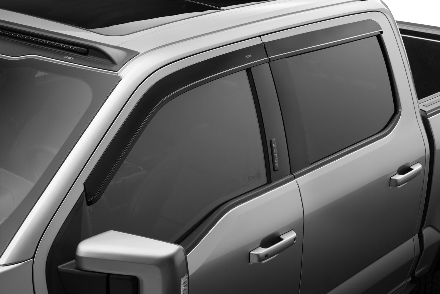 Husky Liners Low Profile Ventvisor Deflector; Smoke; Outside Mount; 4 pc. 2854044