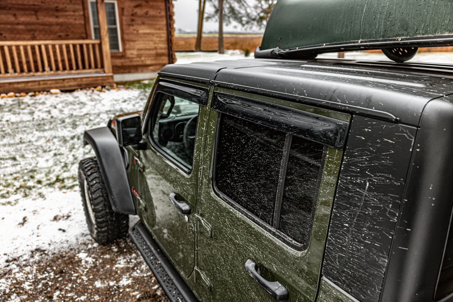 Husky Liners Low Profile Ventvisor Deflector; Smoke; Outside Mount; 4 pc. 2854066