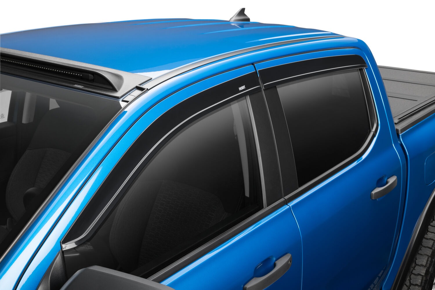 Husky Liners Low Profile Ventvisor Deflector; Smoke; Outside Mount; 4 pc. 2854070