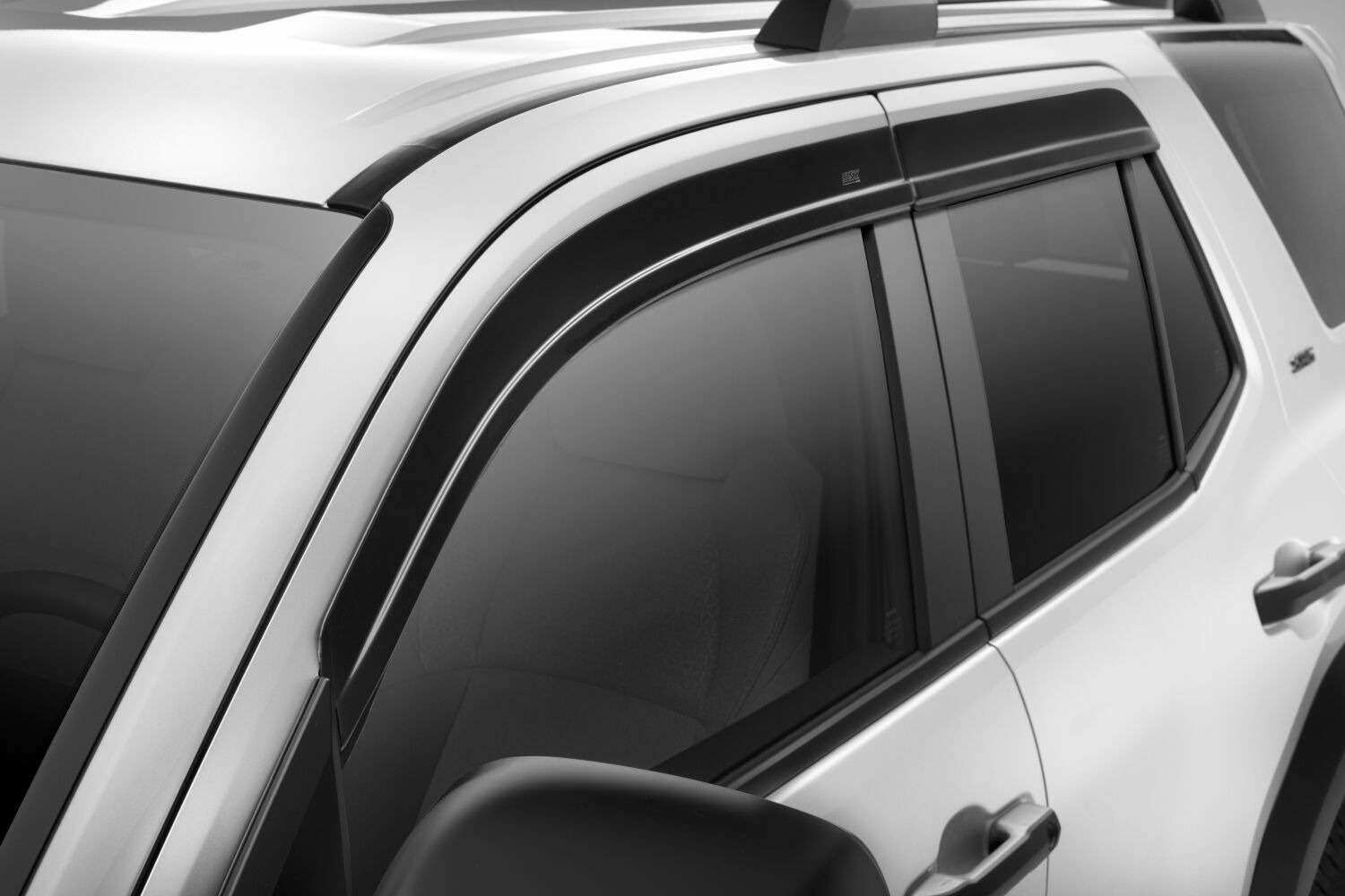 Husky Liners Low Profile Ventvisor Deflector; Smoke; Outside Mount; 4 pc. 2854149