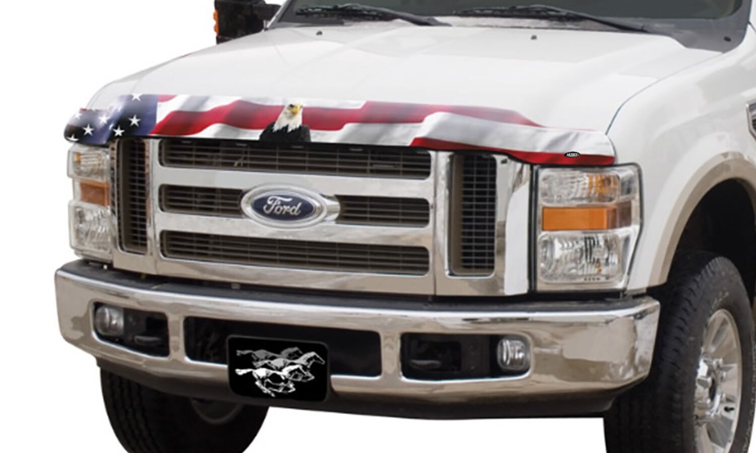 Husky Liners Husky Liners Eagle American Flag Bug Shield Hood Protector 2818033