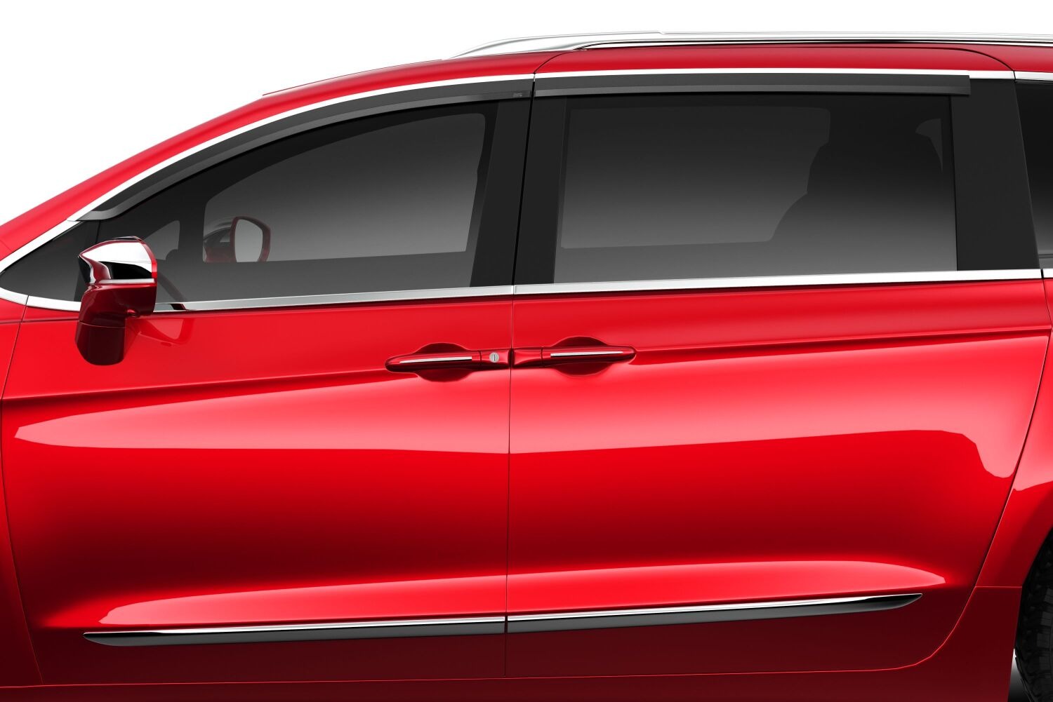 Husky Liners Low Profile Ventvisor Deflector; Smoke with Chrome Trim; Outside Mount; 4 pc. 2884062