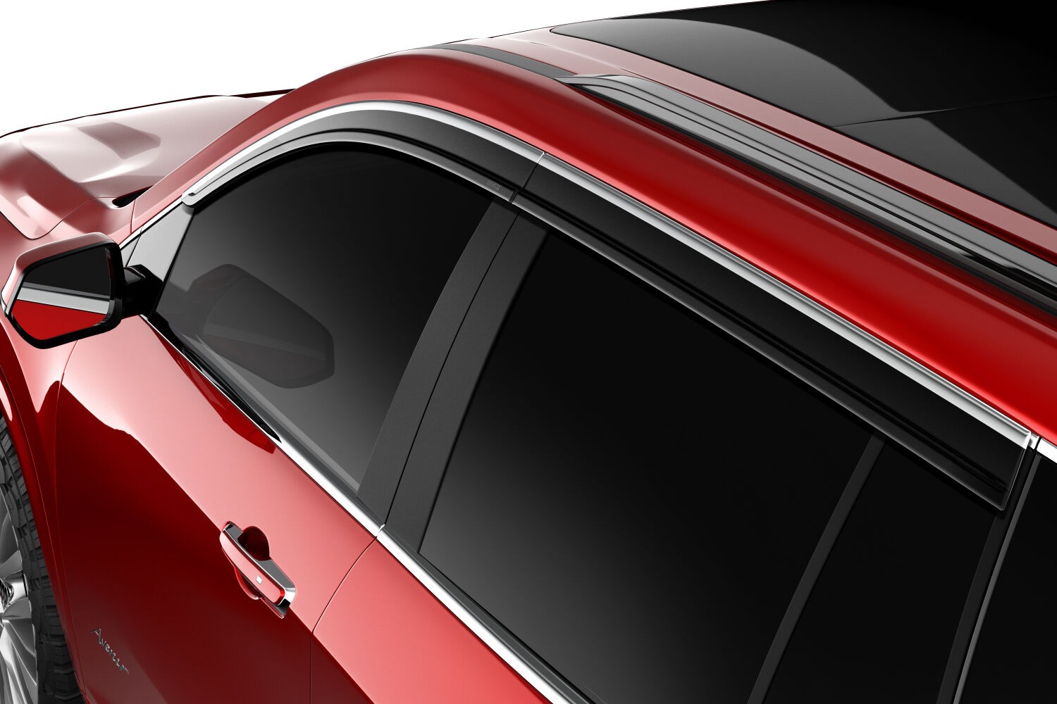 Husky Liners Low Profile Ventvisor Deflector; Smoke with Chrome Trim; Outside Mount; 4 pc. 2884066