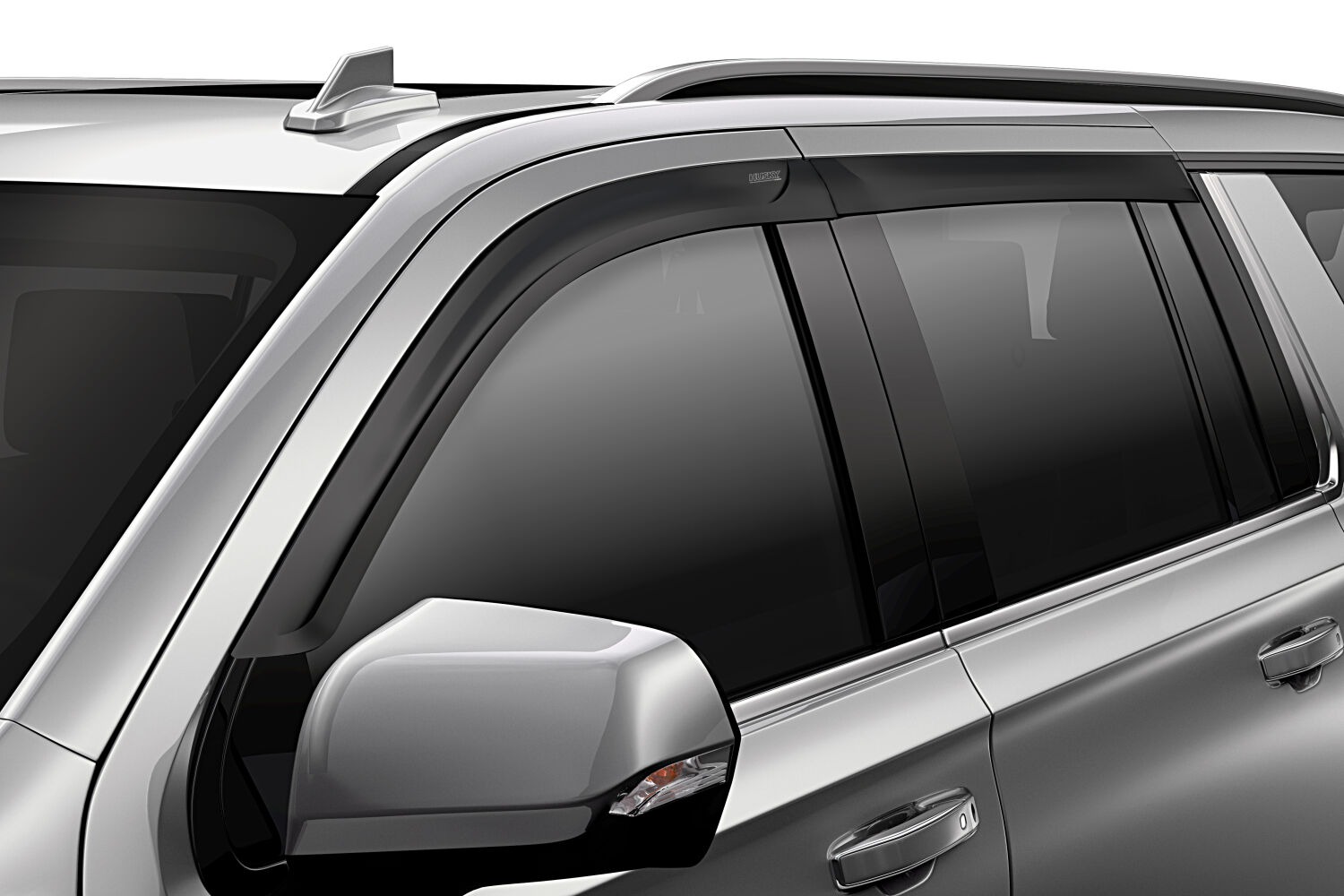 Husky Liners Low Profile Ventvisor Deflector; Matte Black; Outside Mount; 4 pc. 2857092