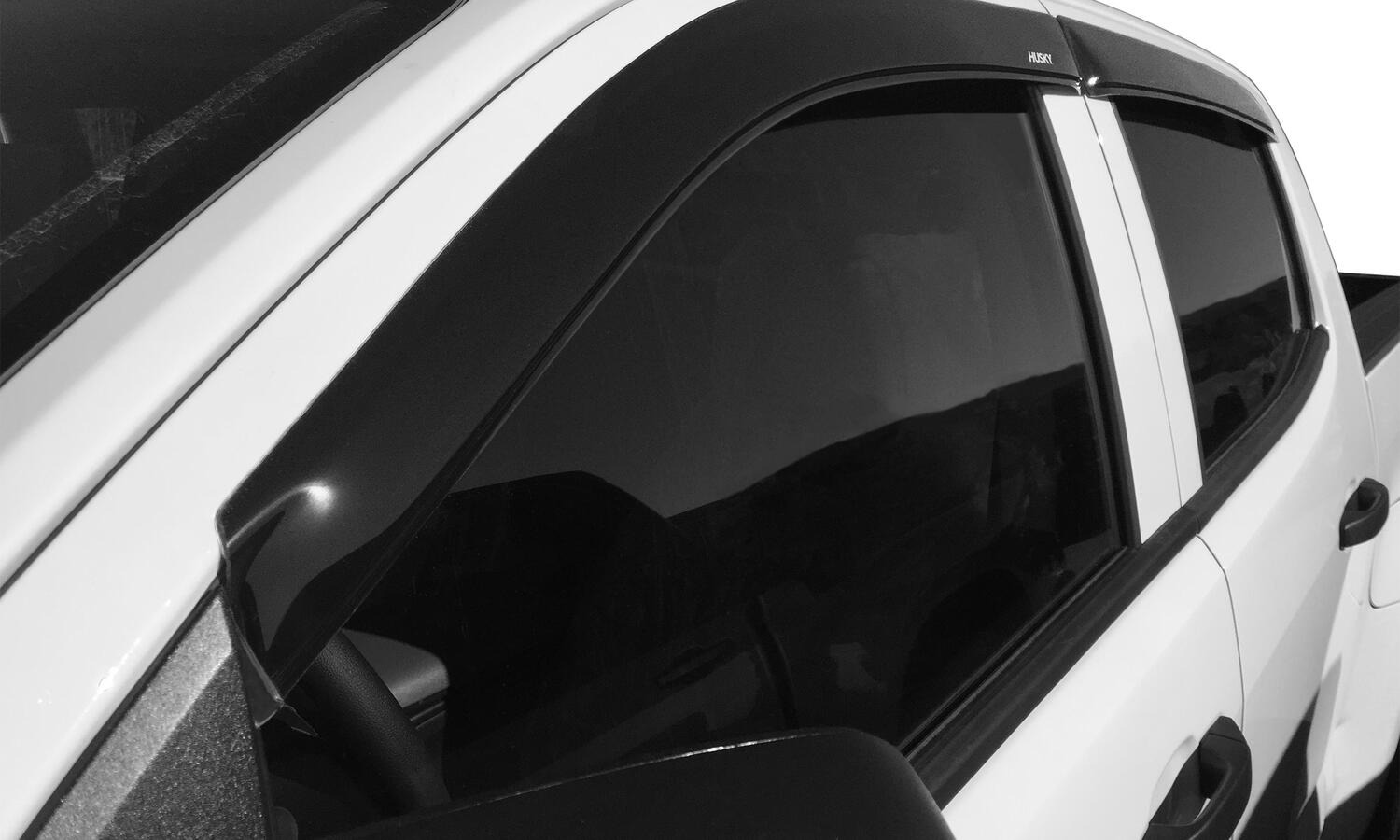 Husky Liners Low Profile Ventvisor Deflector; Smoke; In-Channel Mount; 4 pc. 2864022