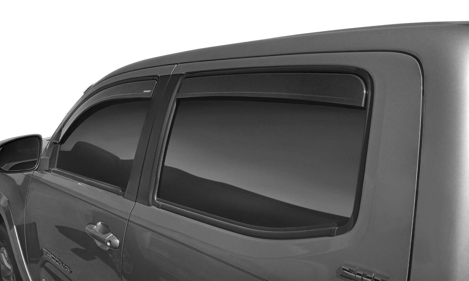 Husky Liners Low Profile Ventvisor Deflector; Smoke; In-Channel Mount; 4 pc. 2864036