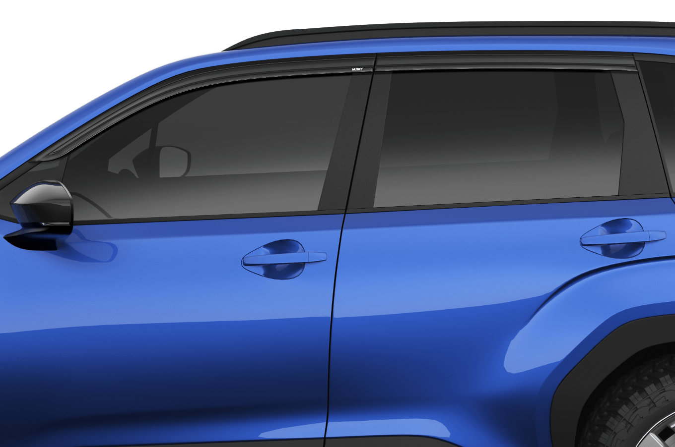 Husky Liners Low Profile Ventvisor Deflector; Smoke; Outside Mount; 4 pc. 2854127