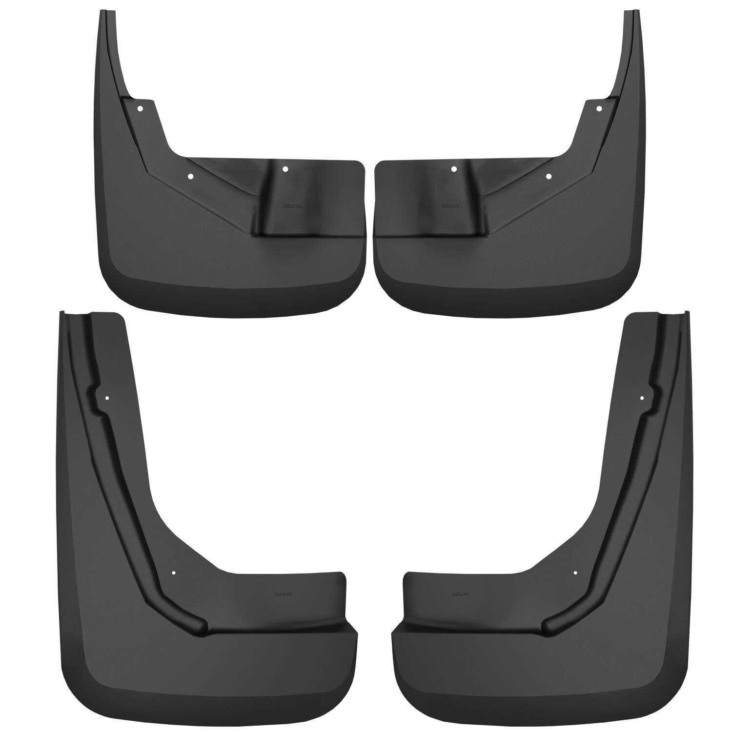 Husky Liners Custom Mud Guards - Front and Rear Mud Guard Set 58226