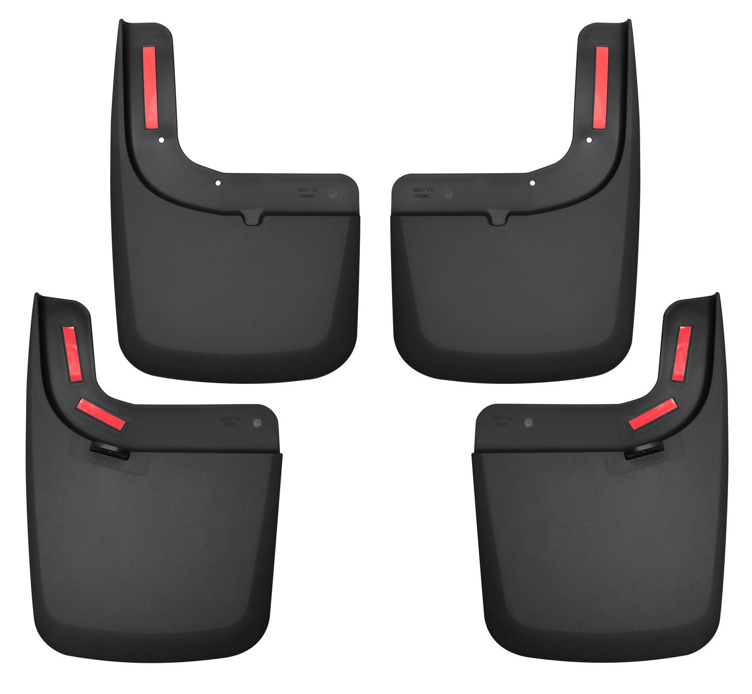 Husky Liners Custom Mud Guards - Front and Rear Mud Guard Set 58476