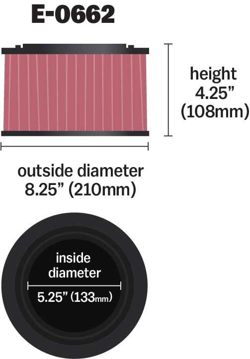 K&N Replacement Air Filter E-0662