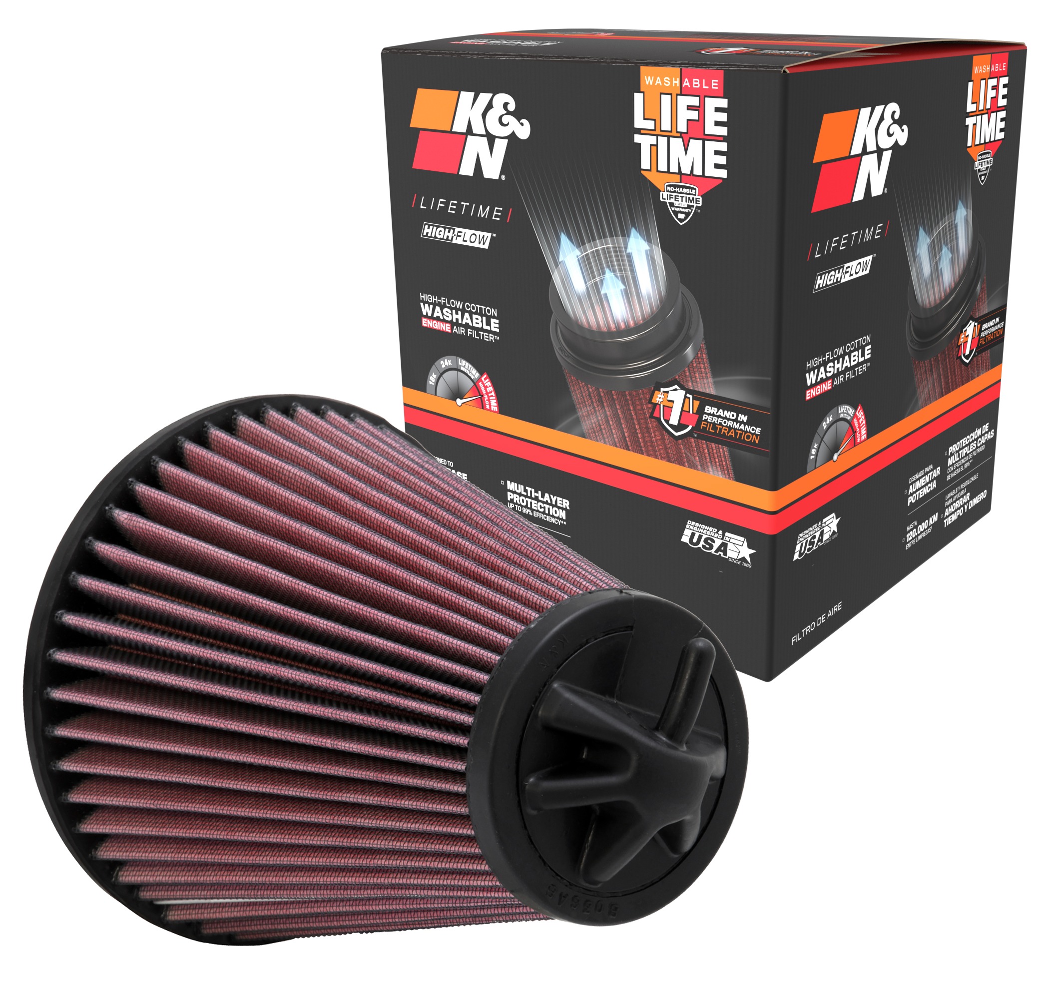 K&N Replacement Air Filter E-2435